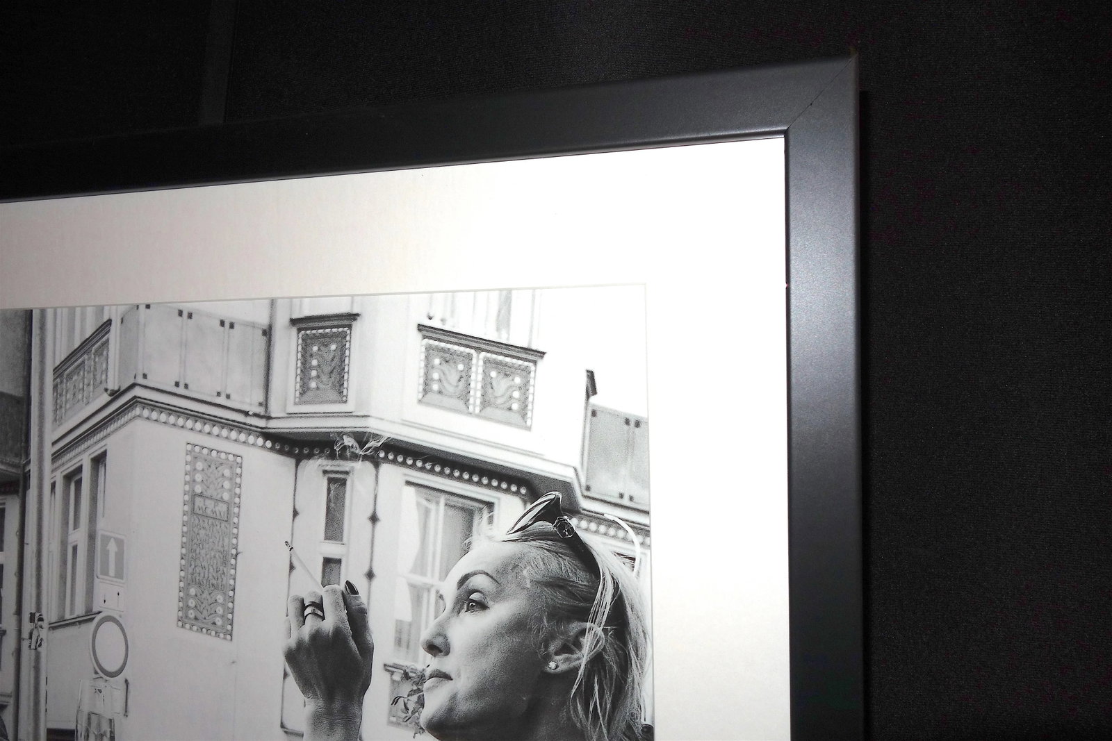 "Prague Cafe 2015" Contemporary Black and White Photograph by David Rubin, Framed - 3