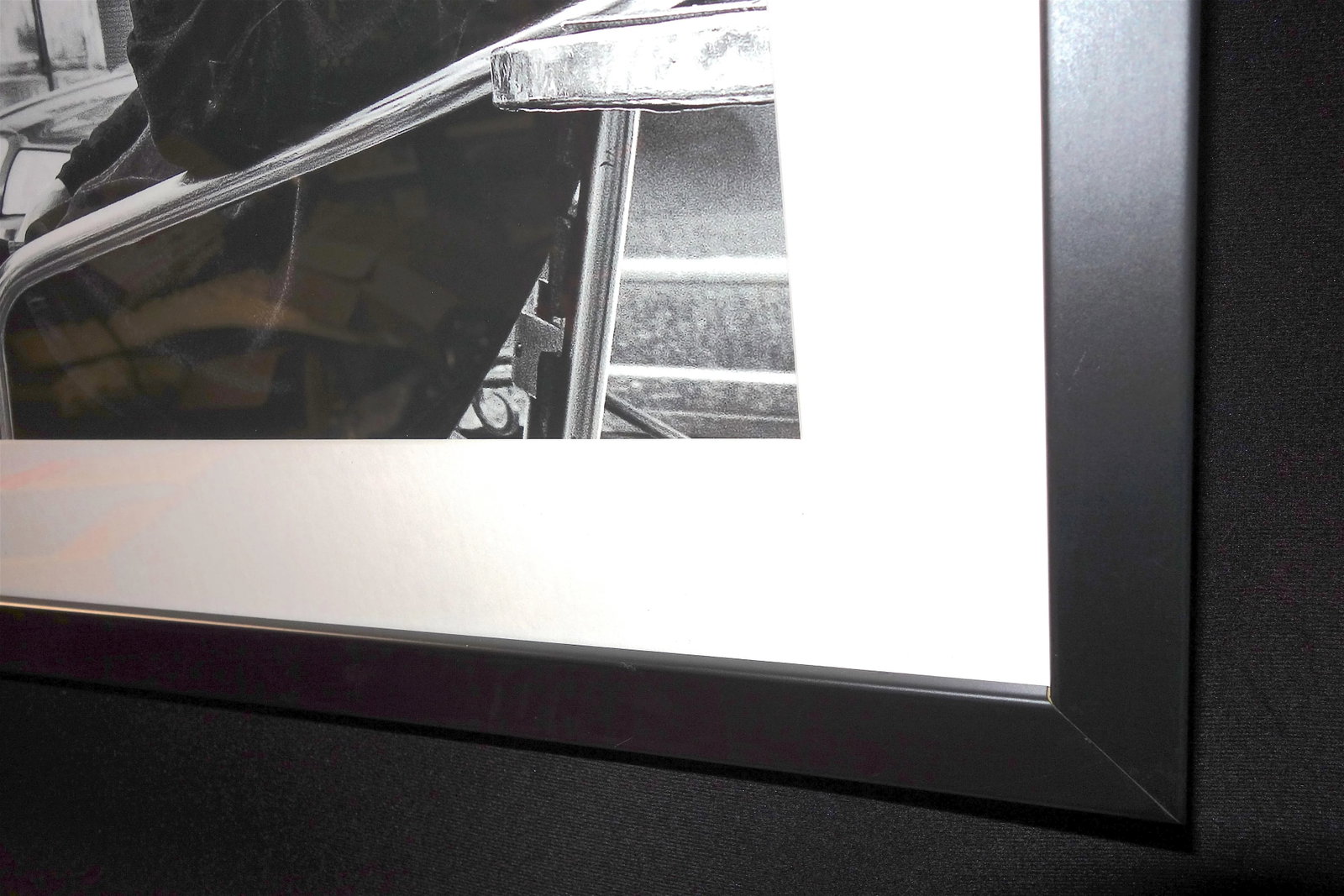 "Prague Cafe 2015" Contemporary Black and White Photograph by David Rubin, Framed - 6