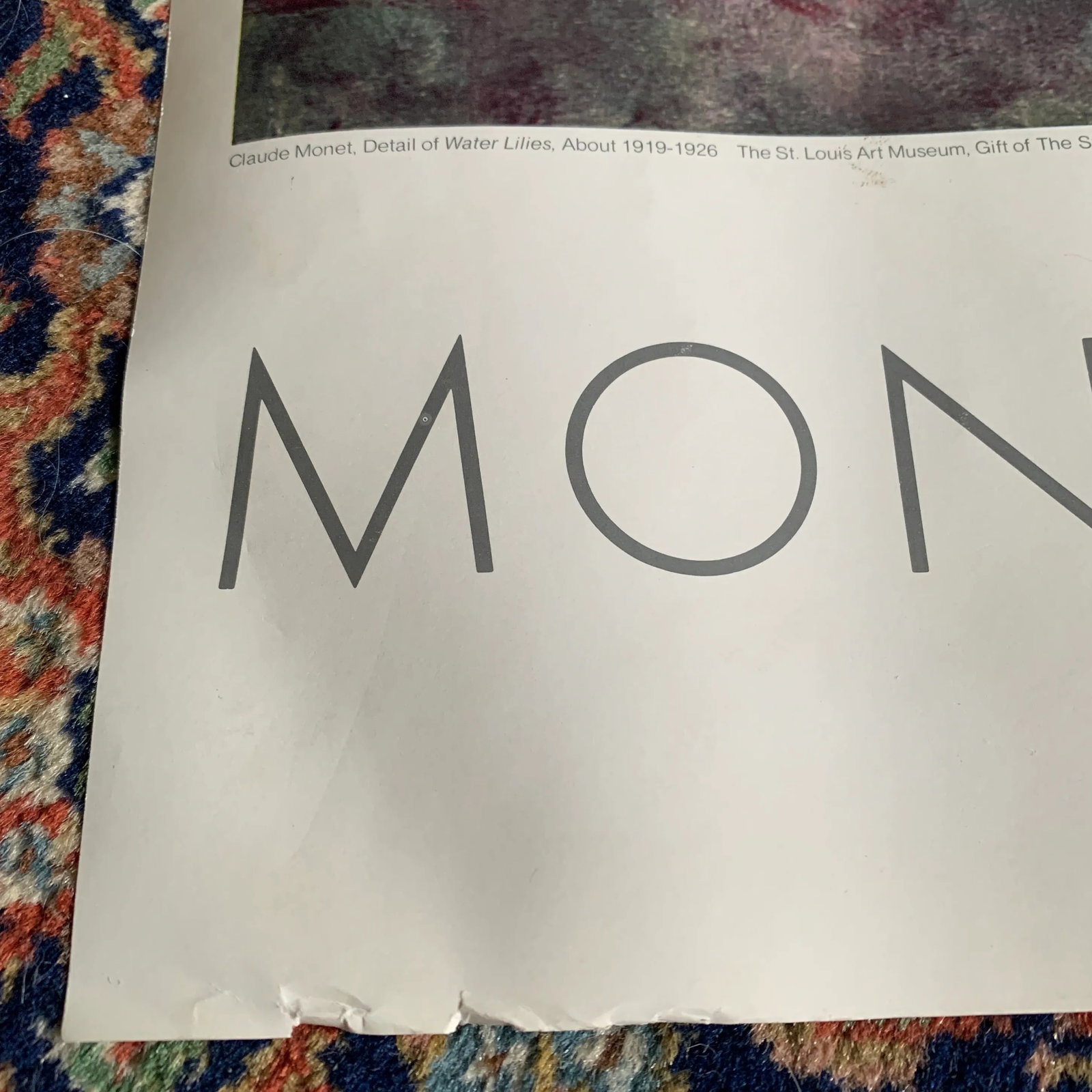 1978 Claude Monet Metropolitan Museum of Art Exhibit Poster - 10