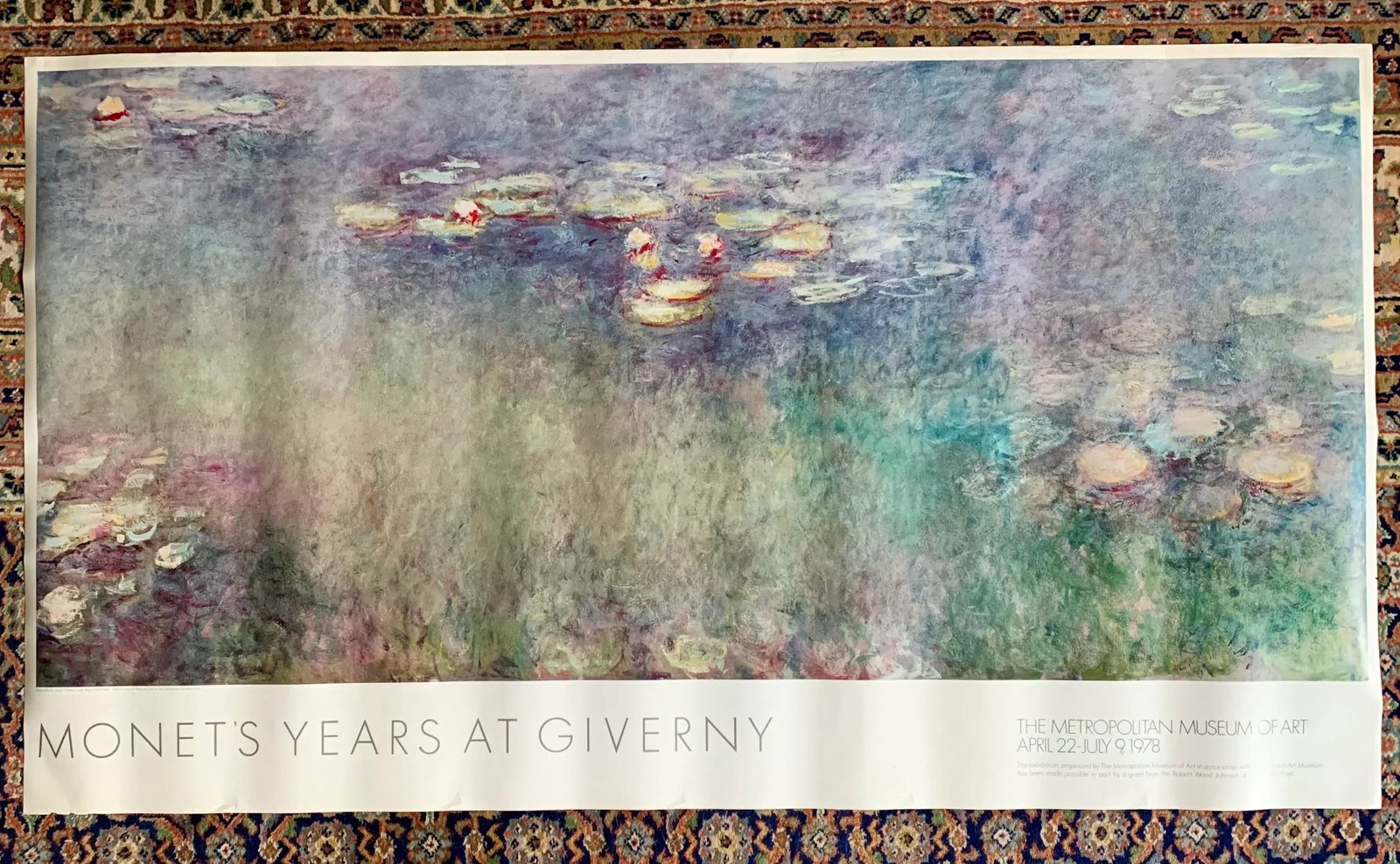 1978 Claude Monet Metropolitan Museum of Art Exhibit Poster - 13