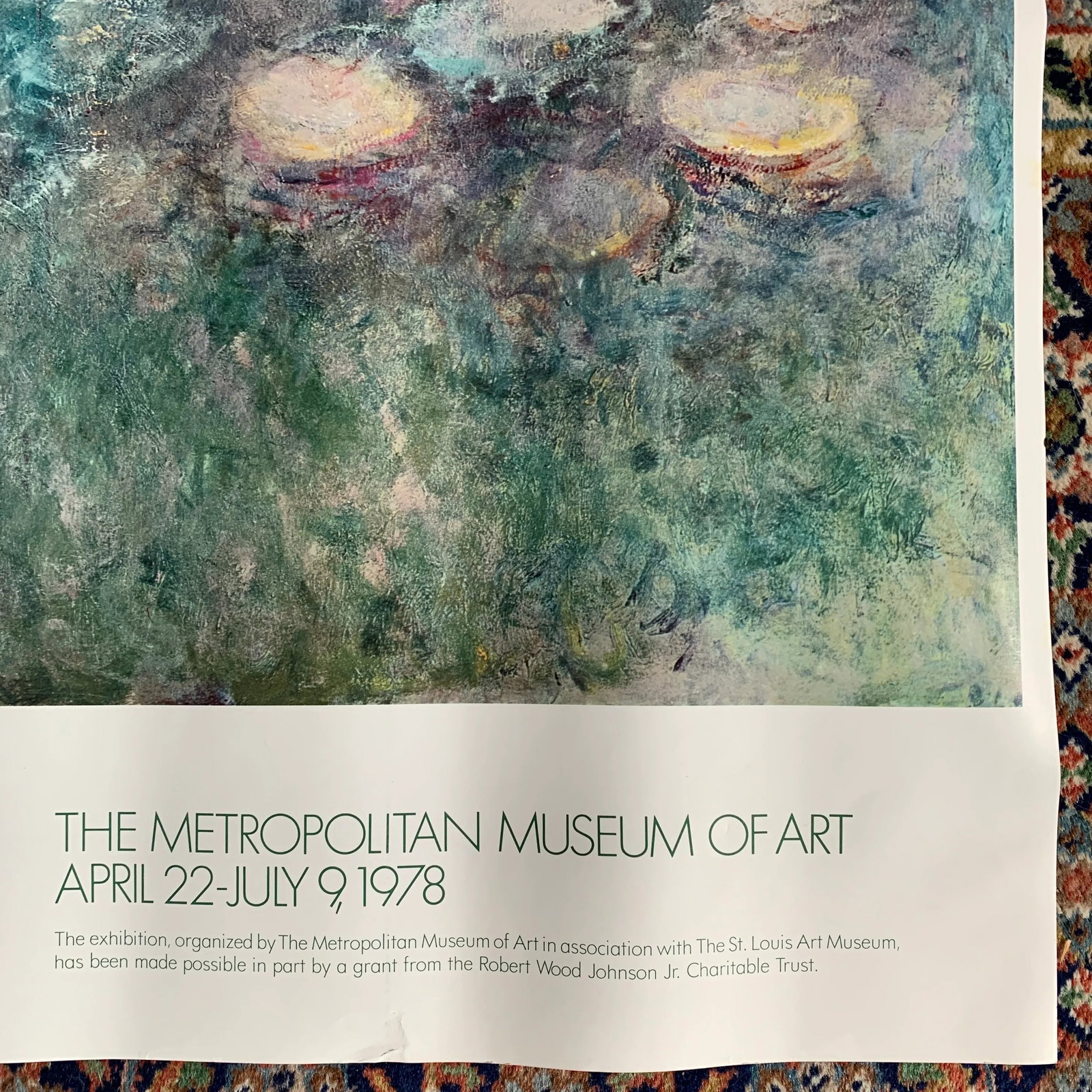 1978 Claude Monet Metropolitan Museum of Art Exhibit Poster - 2