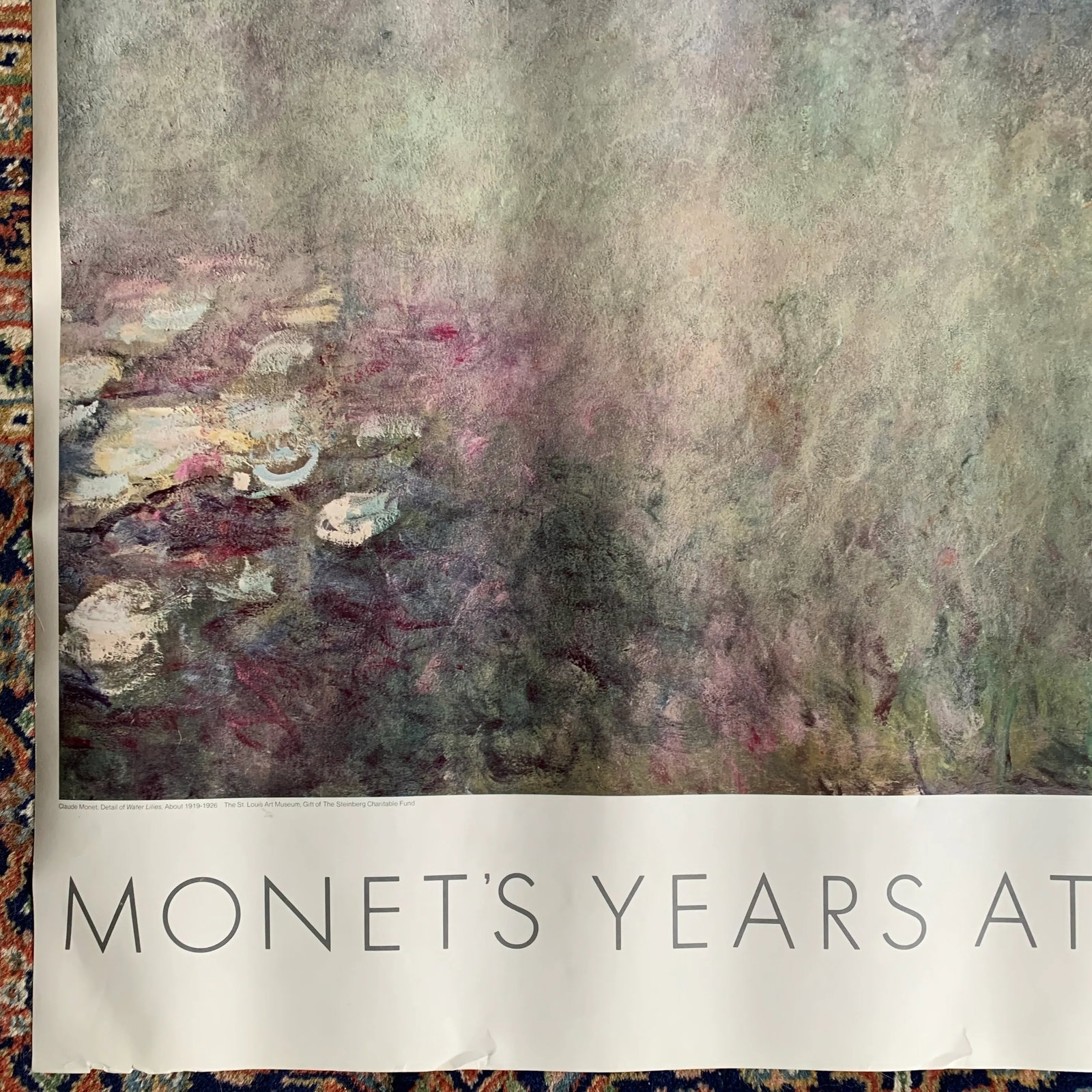 1978 Claude Monet Metropolitan Museum of Art Exhibit Poster - 3