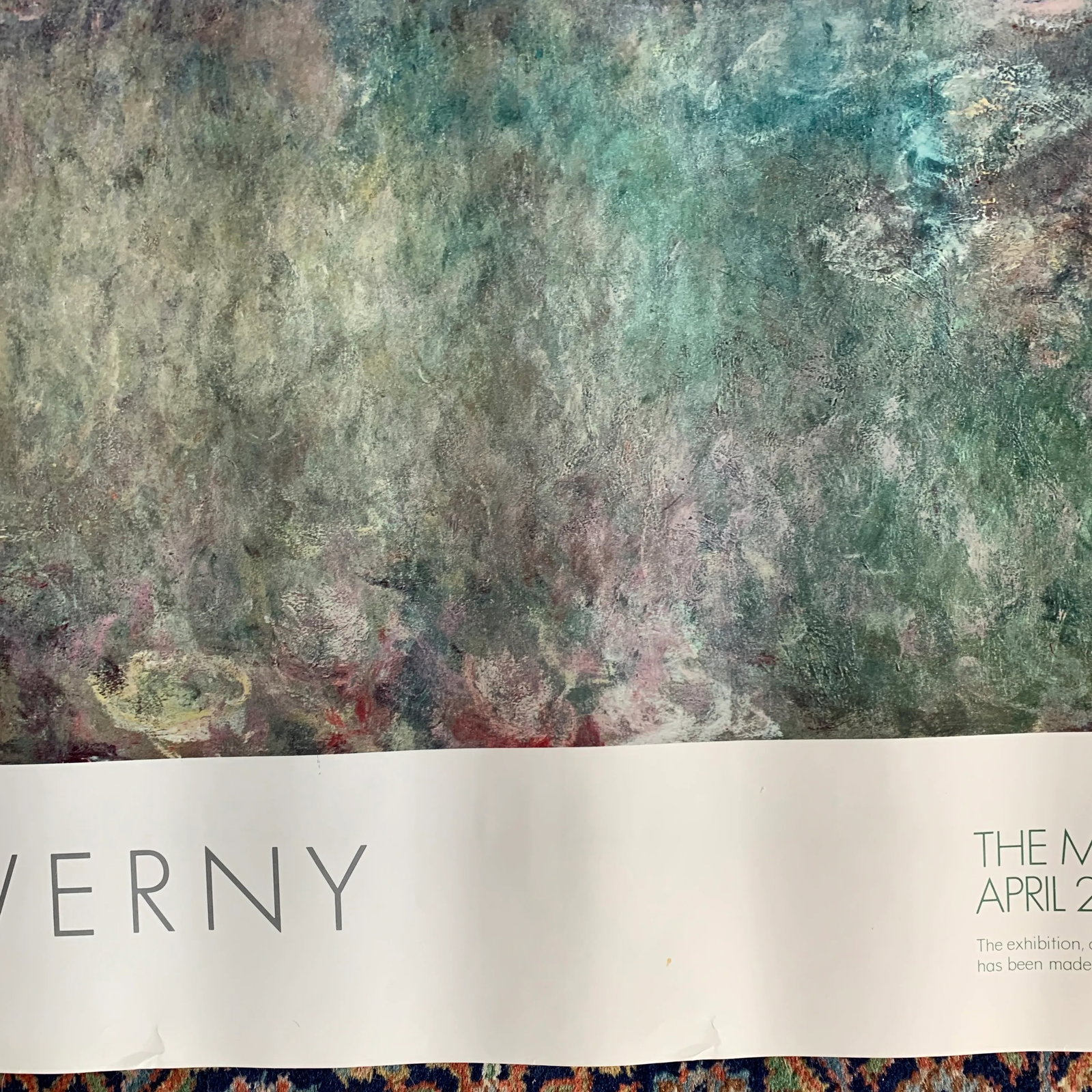 1978 Claude Monet Metropolitan Museum of Art Exhibit Poster - 5