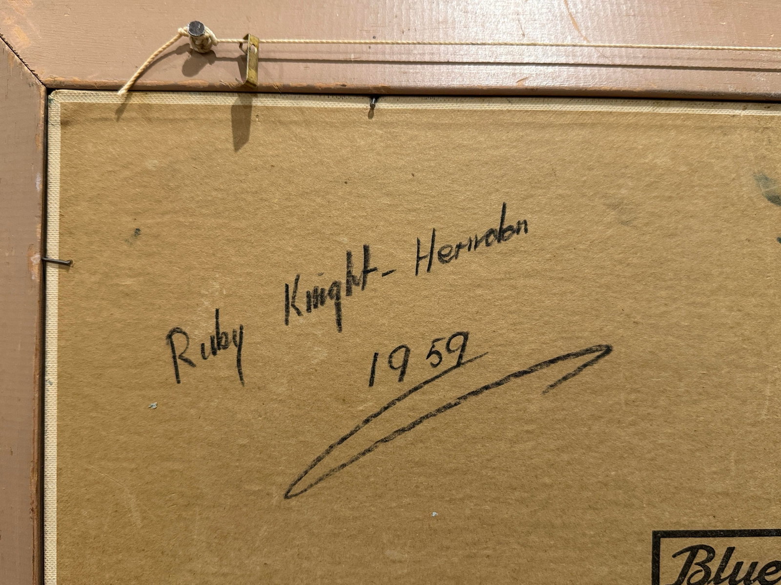 Ruby Knight-Herndon 1959 Suffolk England House Oil Painting - 9