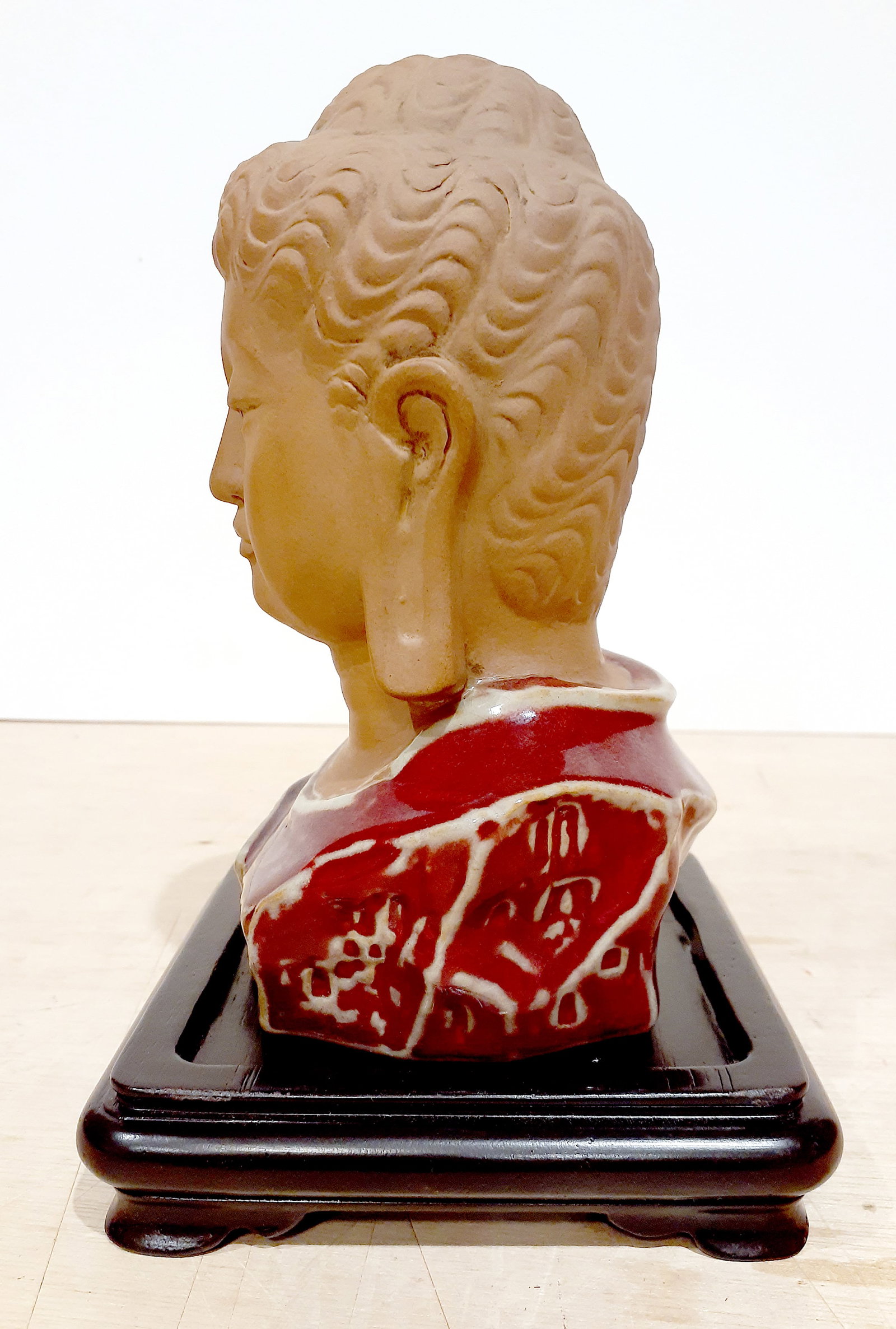 Chinese Yixing Zhusha Buddha Head - 2