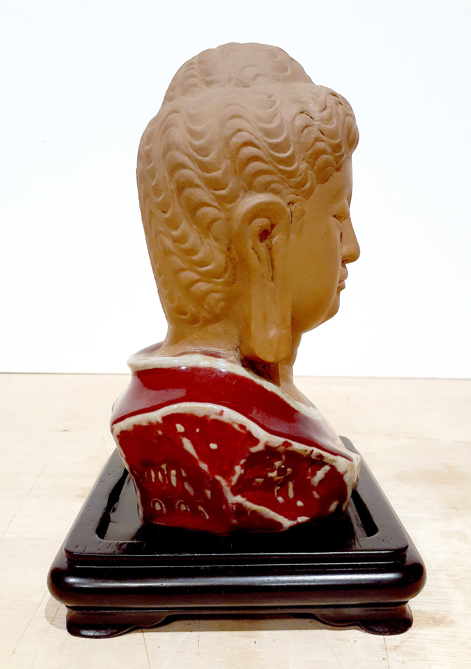 Chinese Yixing Zhusha Buddha Head - 4
