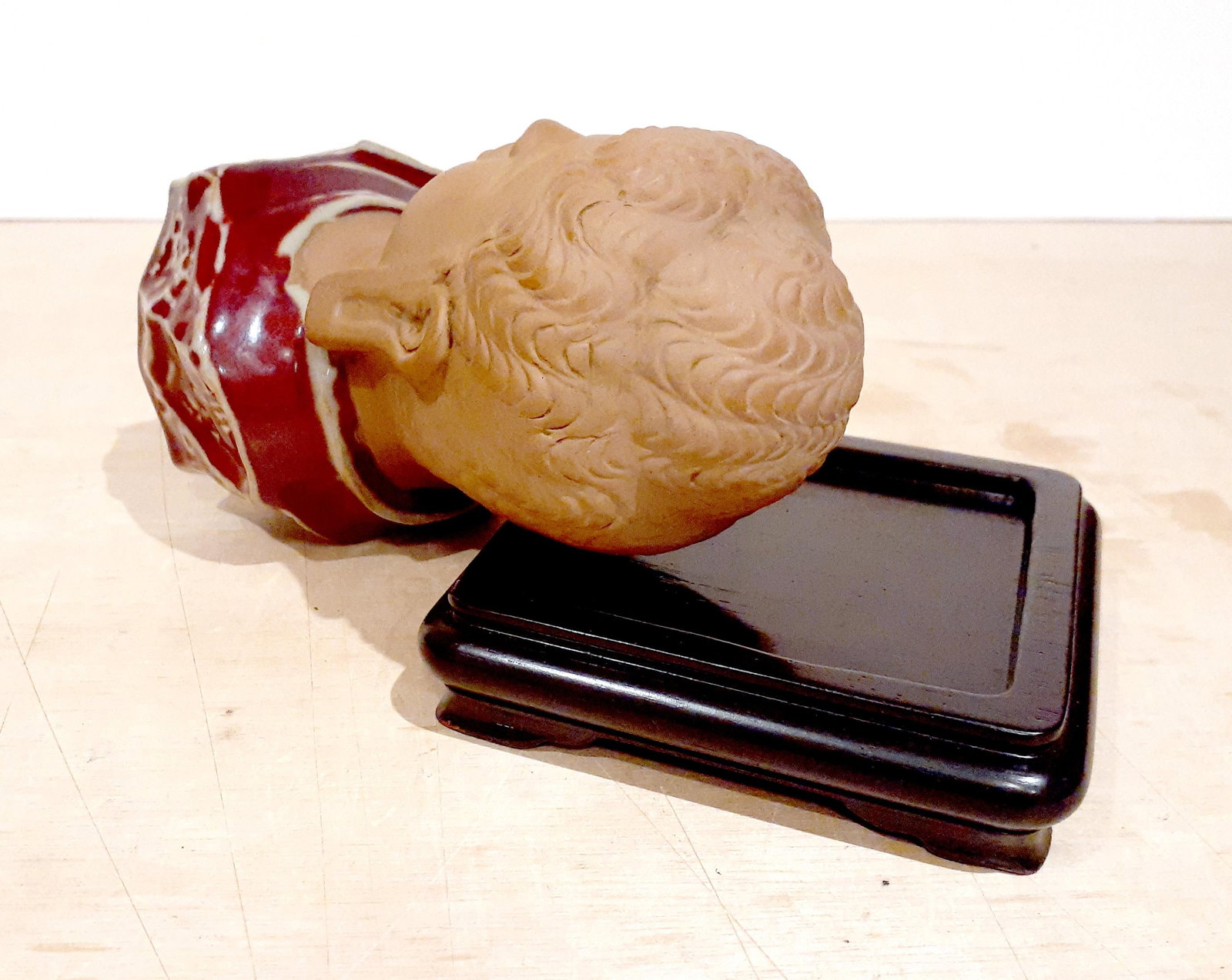 Chinese Yixing Zhusha Buddha Head - 6