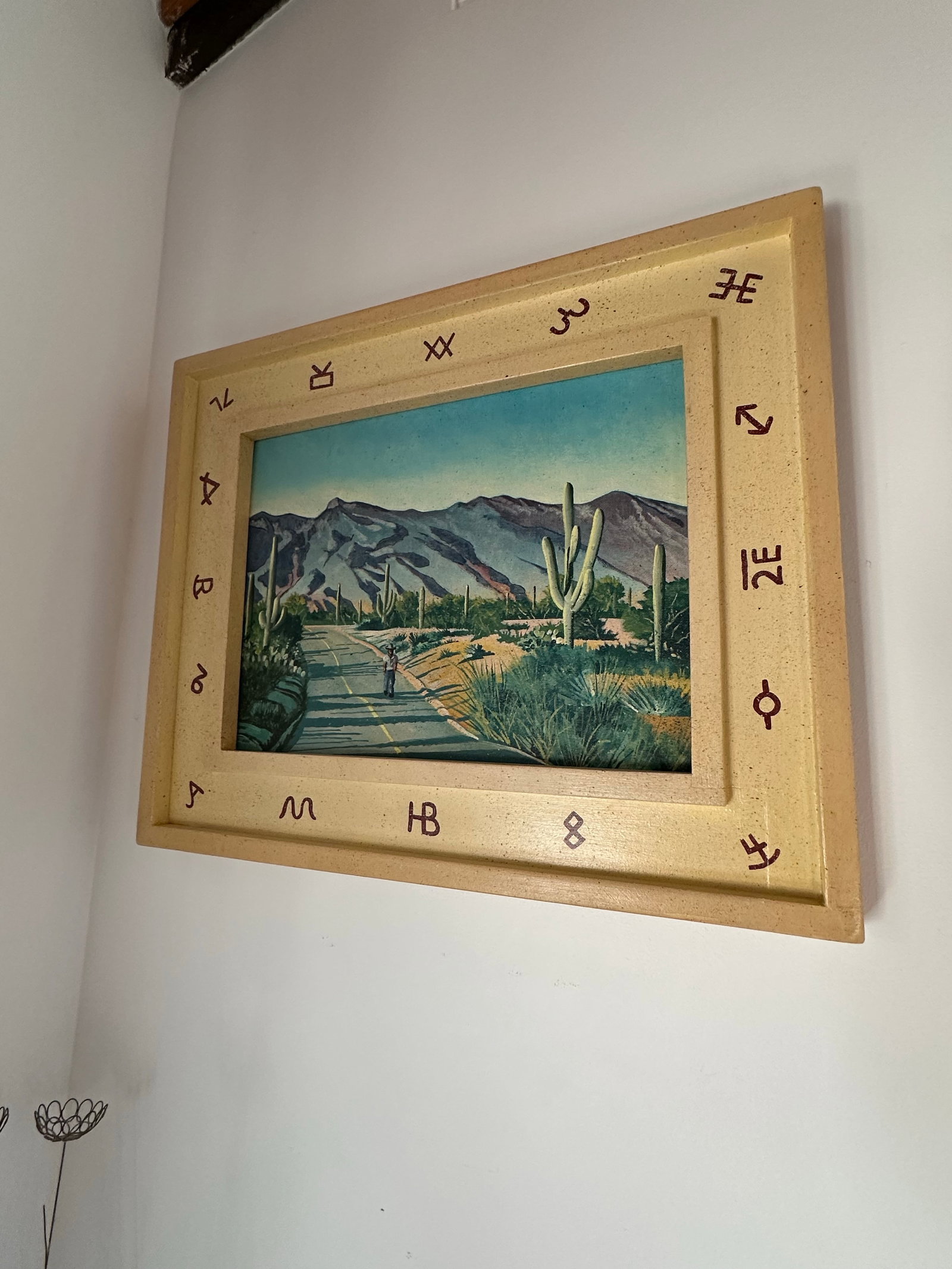 Charles Lopresto Desert Highway Acrylic Painting 1998 - 2
