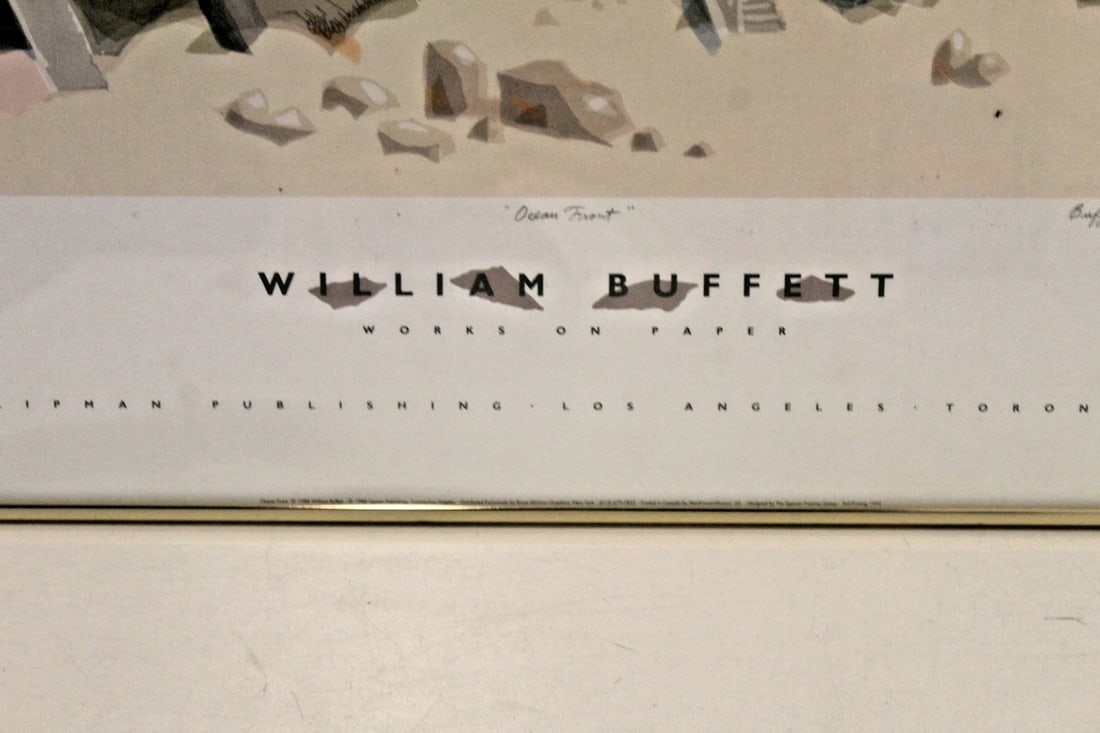 Late 20th Century "Ocean Front" by William Buffett Works on Paper Framed Poster - 5