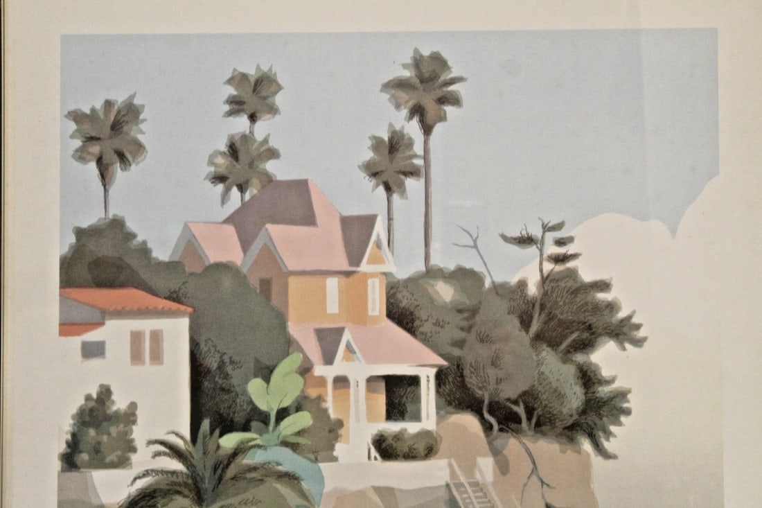 Late 20th Century "Ocean Front" by William Buffett Works on Paper Framed Poster - 6