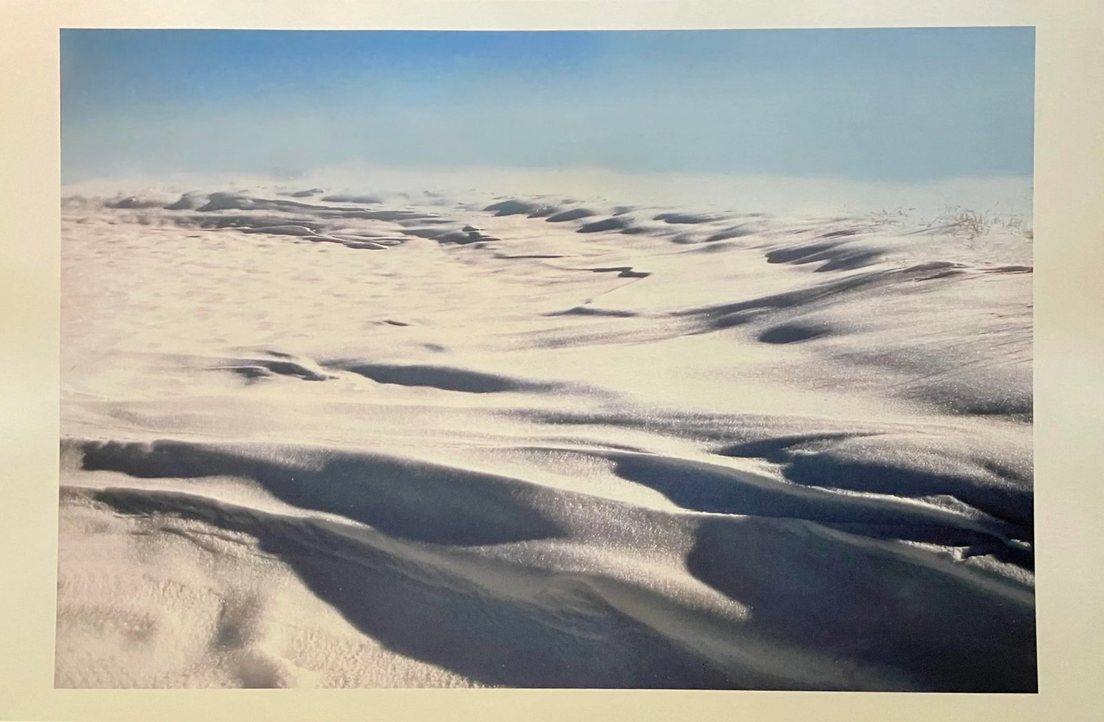 "Field of Snow" Contemporary Landscape Photograph Print by Gleb Derujinsky: The pleasure of finally being able to go through the archive of my father, Gleb Derujinsky, and begin the task of sharing his vast imagination is a thrill. Many know his work now from his career as a 