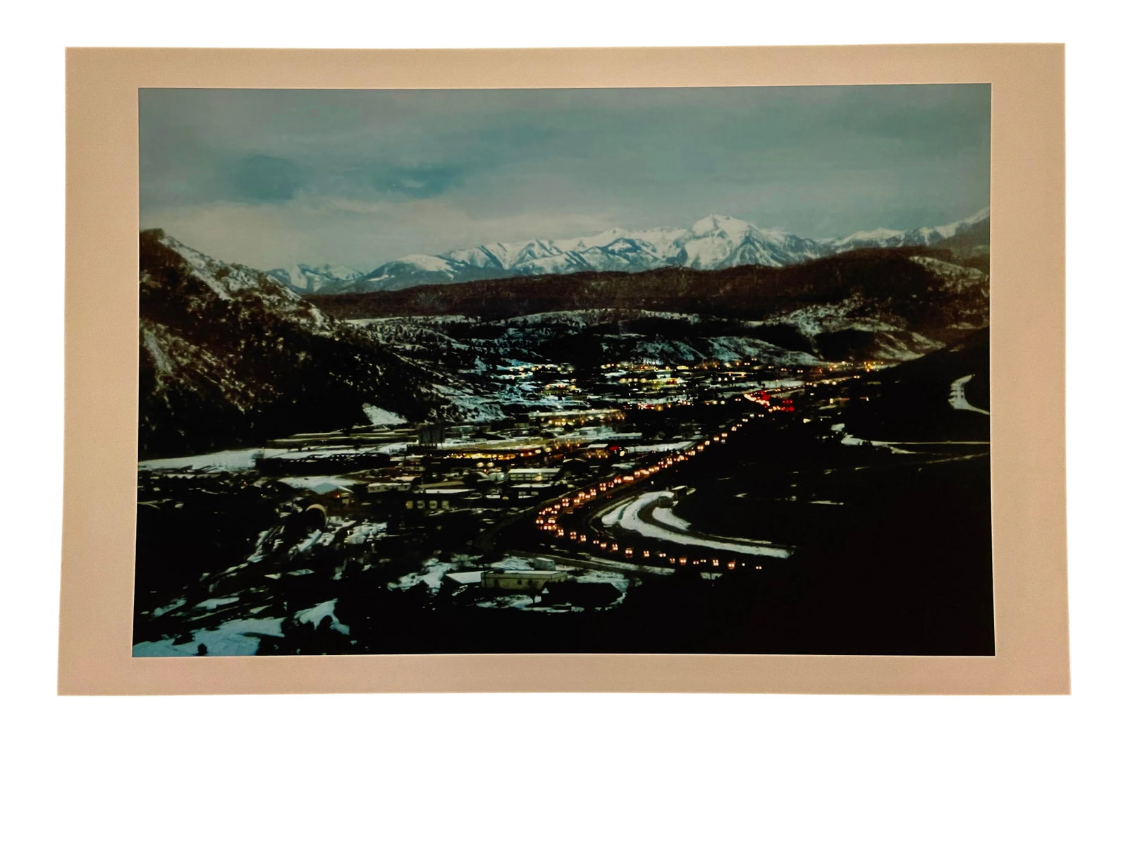 "Durango Winter Drive Home" Contemporary Landscape Color Photograph From the Estate of Gleb Derujins: The pleasure of finally being able to go through the archive of my father, Gleb Derujinsky, and begin the task of sharing his vast imagination is a thrill. Many know his work now from his career as a 