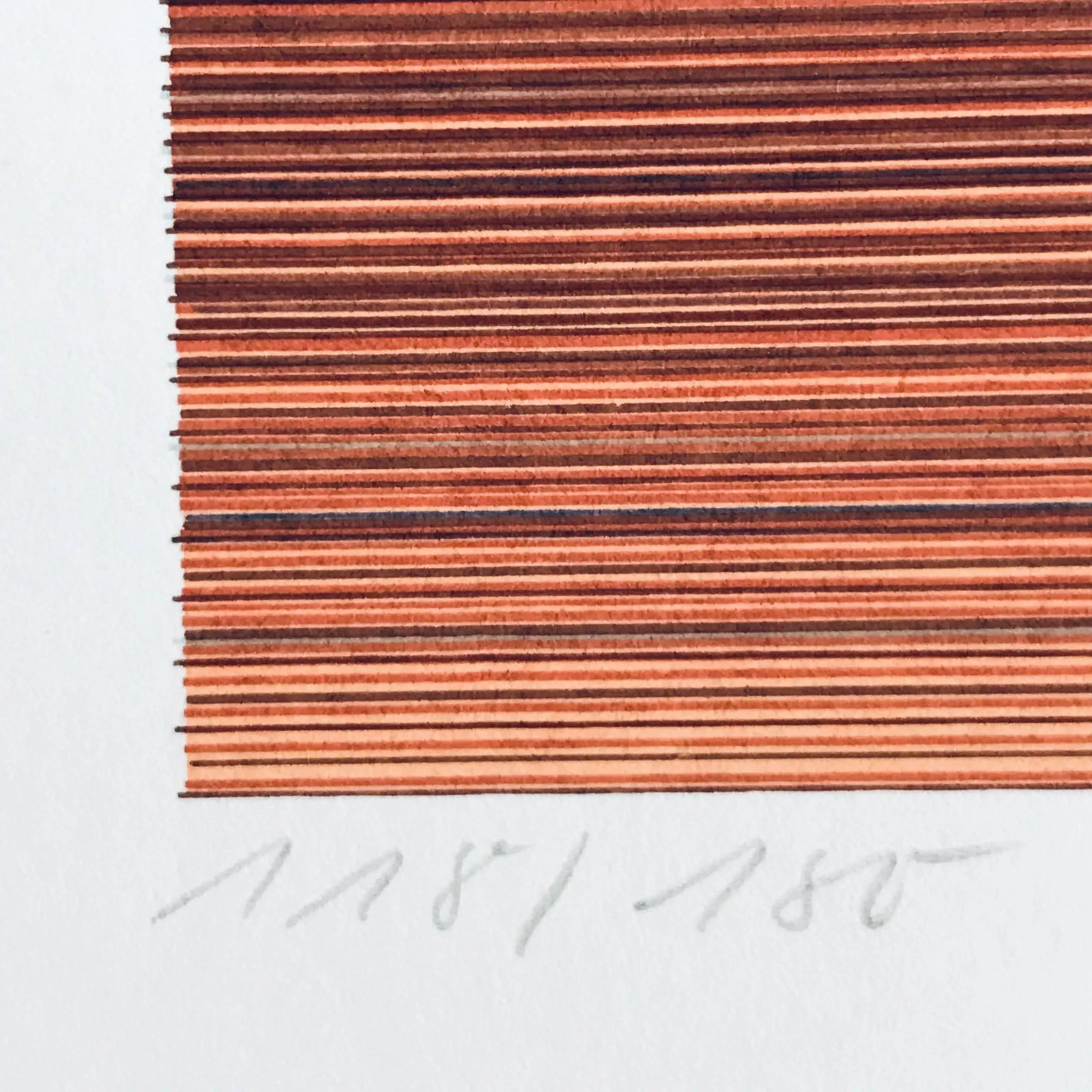 1985 "Landscape #1" Minimalist Limited Edition Silkscreen by Claudia Keller - 4