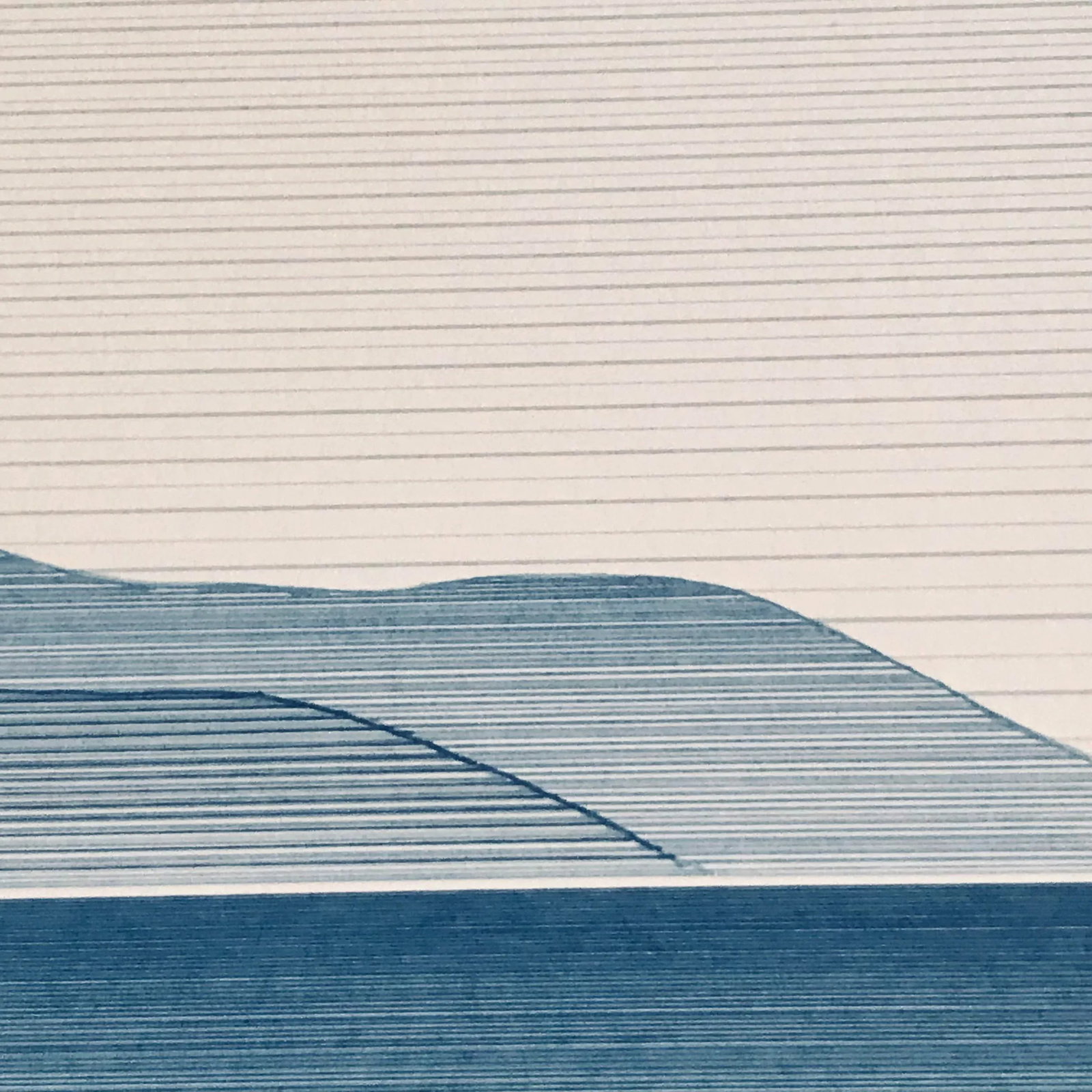 1985 "Landscape #1" Minimalist Limited Edition Silkscreen by Claudia Keller - 7