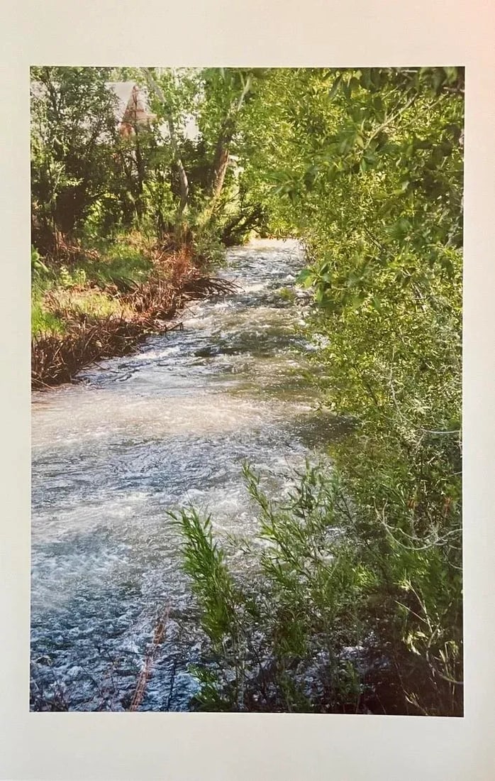 "Babbling Brook" Contemporary Landscape Color Photograph From the Estate of Gleb Derujinsky - 2