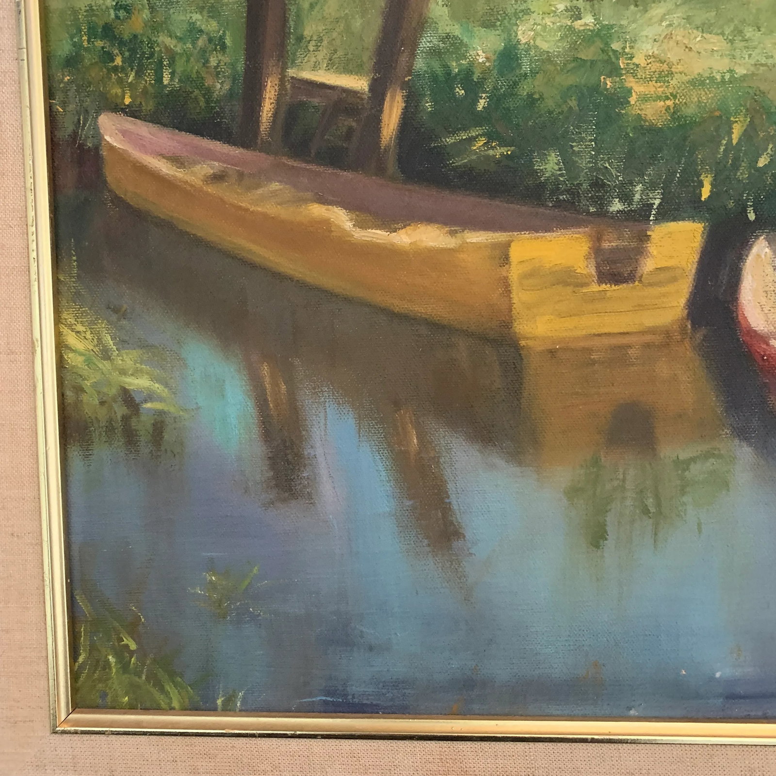 Mid 20th Century Coastal Scene Oil Painting by Dorothy Weinstein, Framed - 7