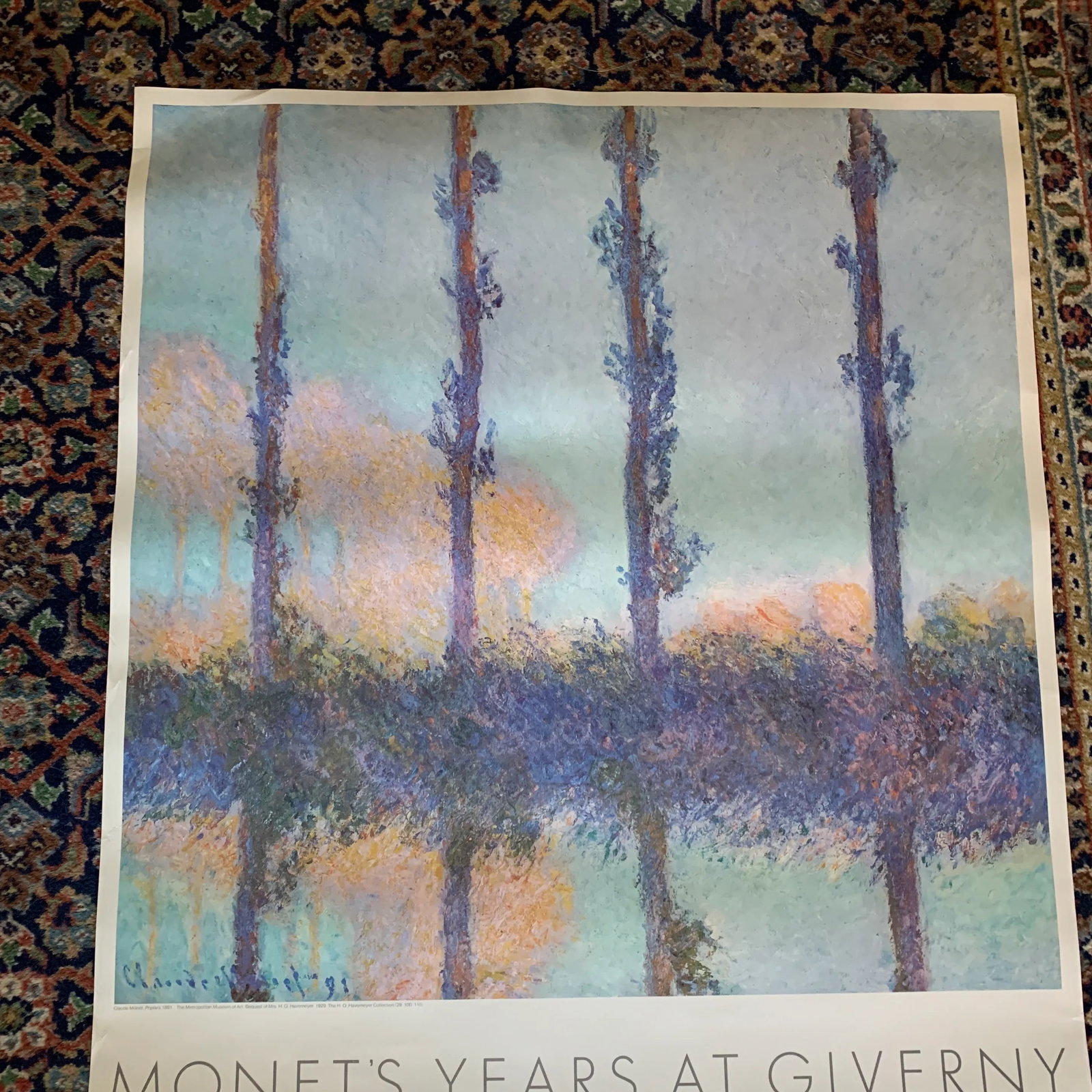 1978 Claude Monet Metropolitan Museum of Art Exhibition Poster - 2