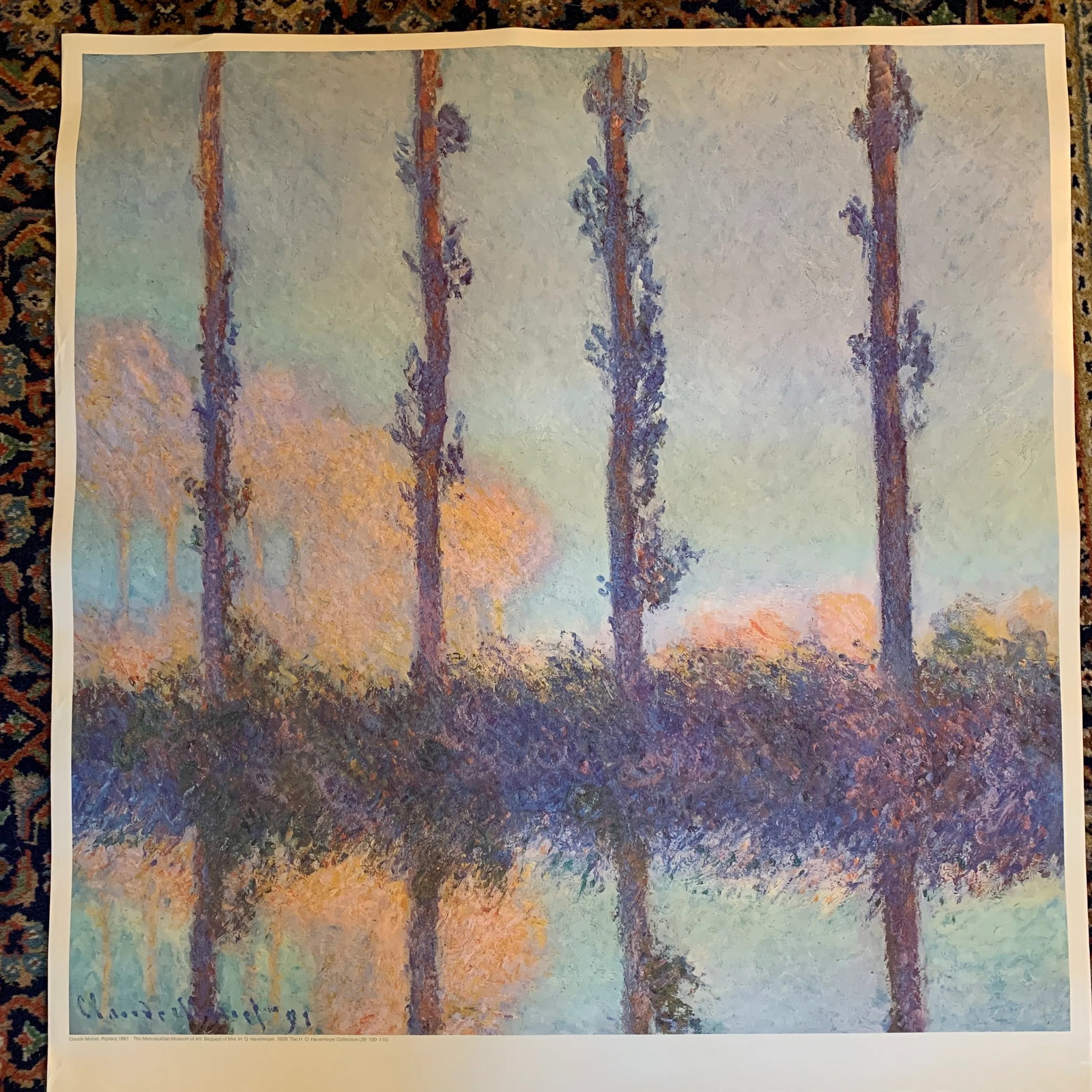 1978 Claude Monet Metropolitan Museum of Art Exhibition Poster - 4