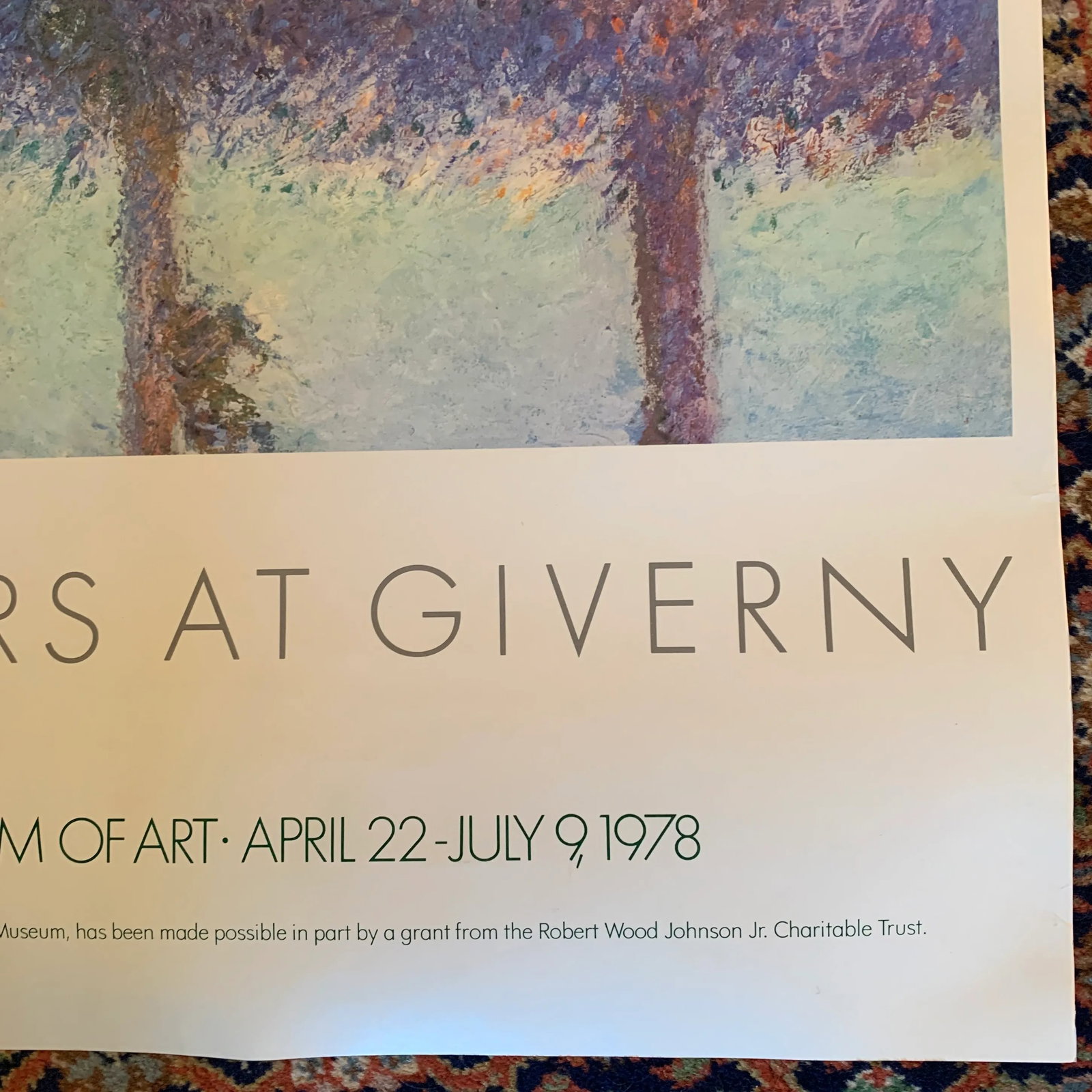 1978 Claude Monet Metropolitan Museum of Art Exhibition Poster - 7