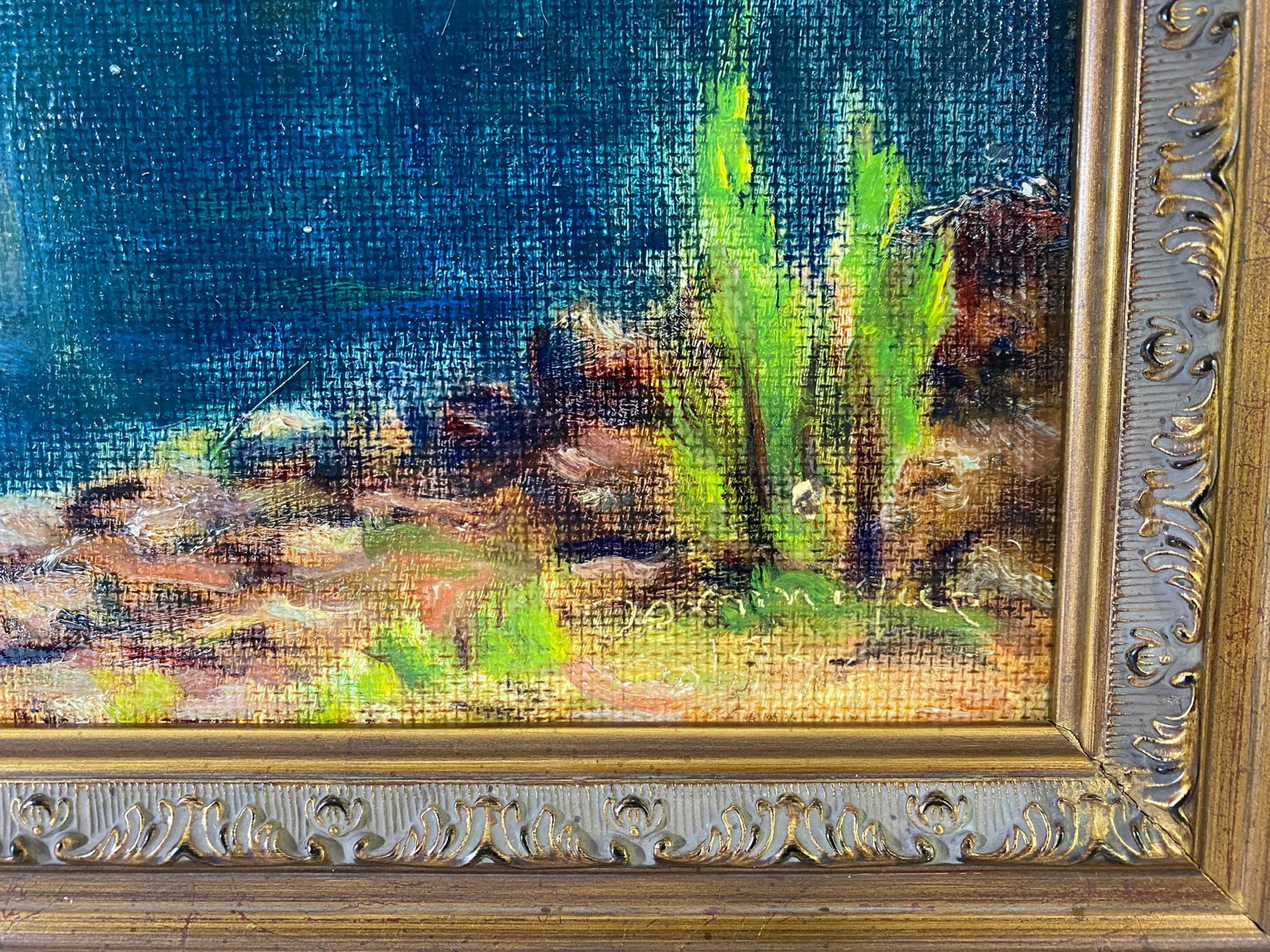Vintage 1940's Oregon Landscape Painting by John Dominique - 4