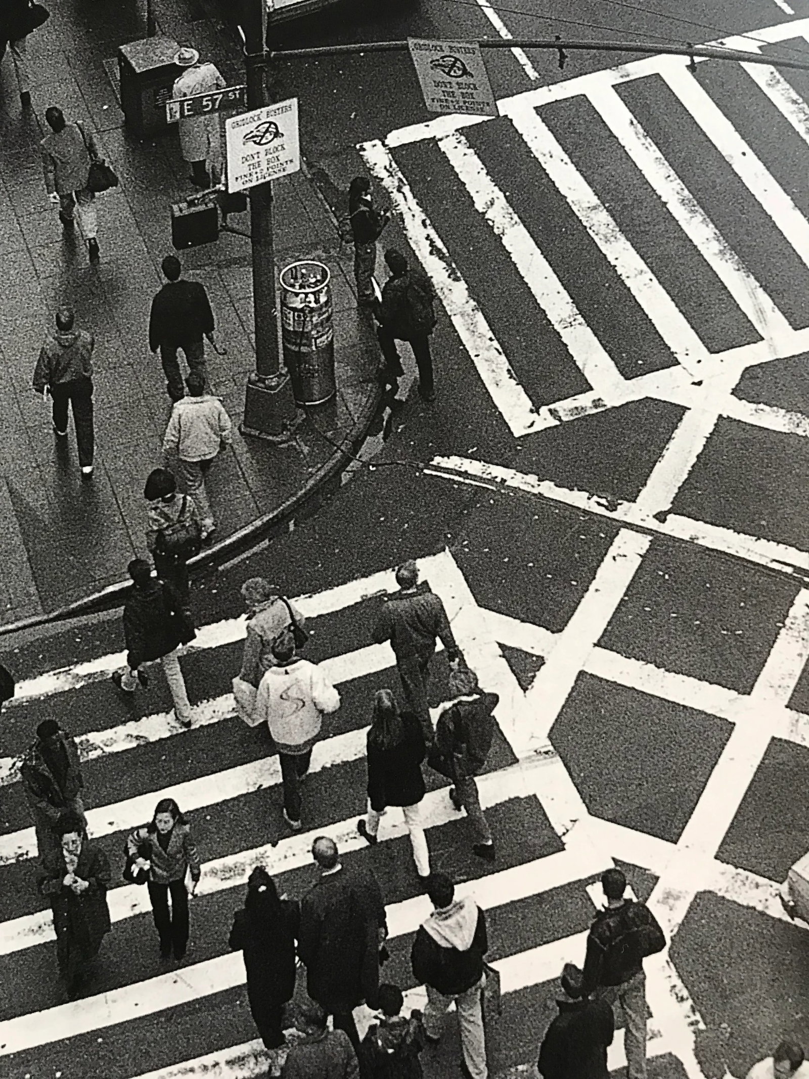 1980s "57th Street and 5th Avenue" New York Cityscape Black and White Photograph by Christopher Blis - 4