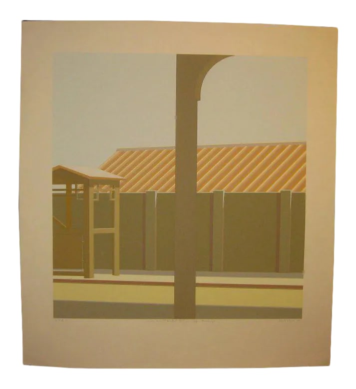 10am Elevated Entrance Upper Broadway Nyc New York City Subway Silkscreen by Saul Chase: This is just a great original piece. I recently acquired a collection of wonderful original prints by well listed new york artist saul chase. They actually came from someone who had worked with the
