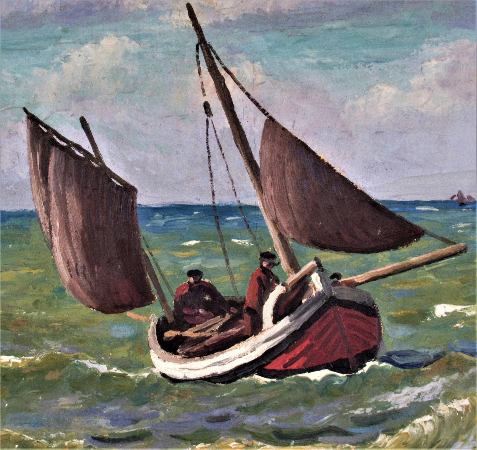 Rene Lienard De Saint Delis, Pecheurs en Mer (Fishermen at Sea), c1920 - 4