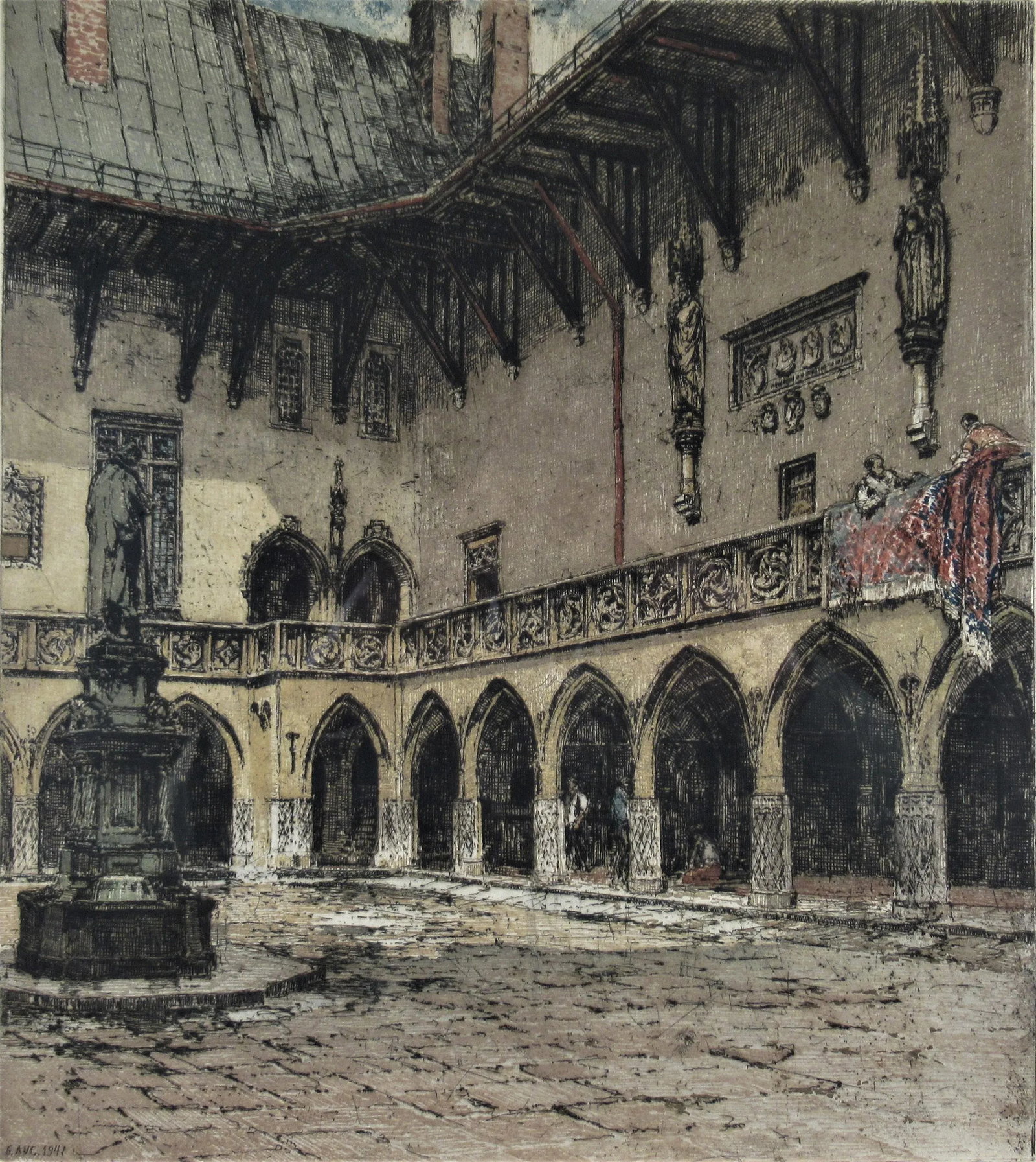 Luigi Kasimir, Jagellonian Library, Krakau, Poland, 1941 - 2