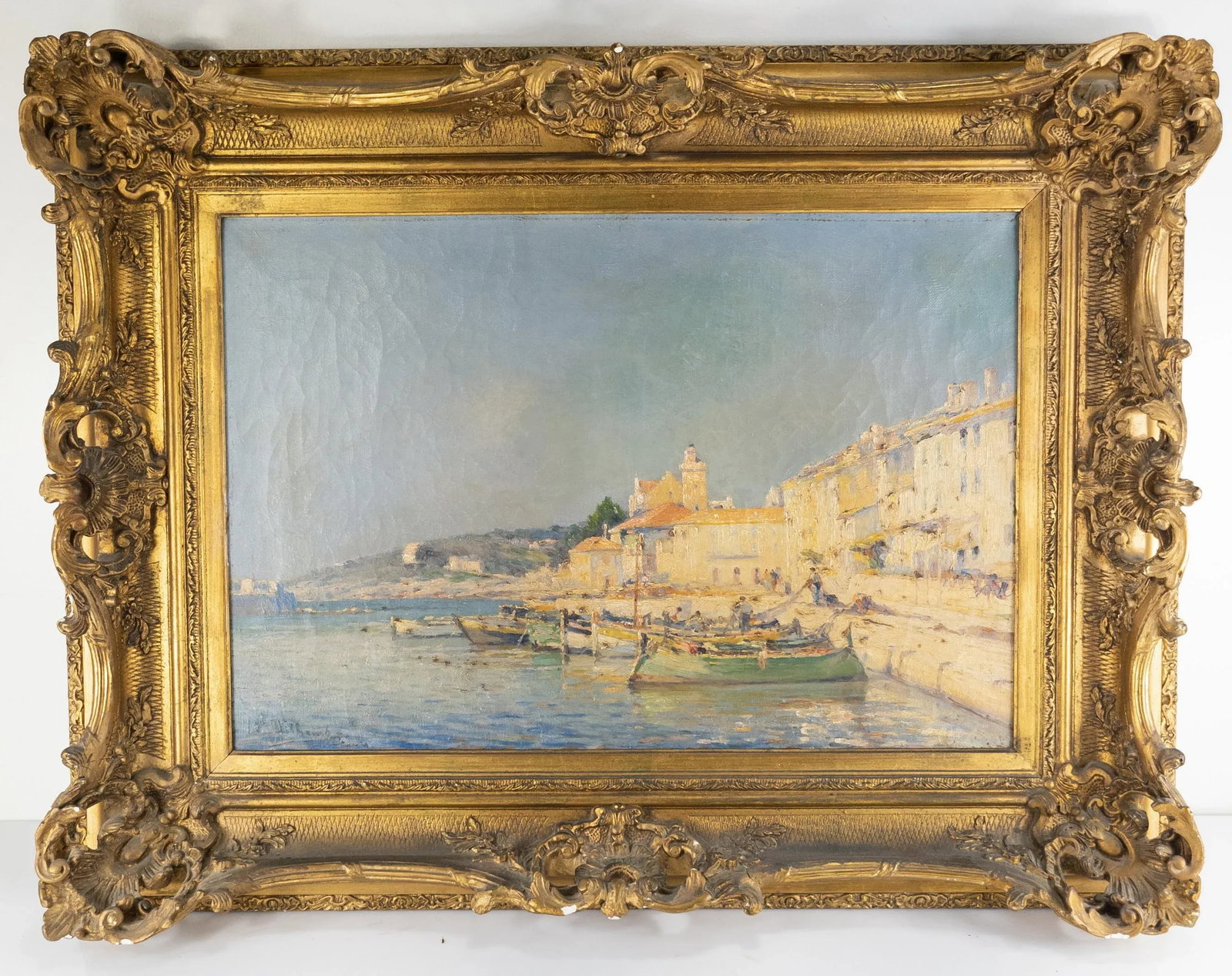 French Impressionist Oil Painting of Cassis France by James Wilhems - 13