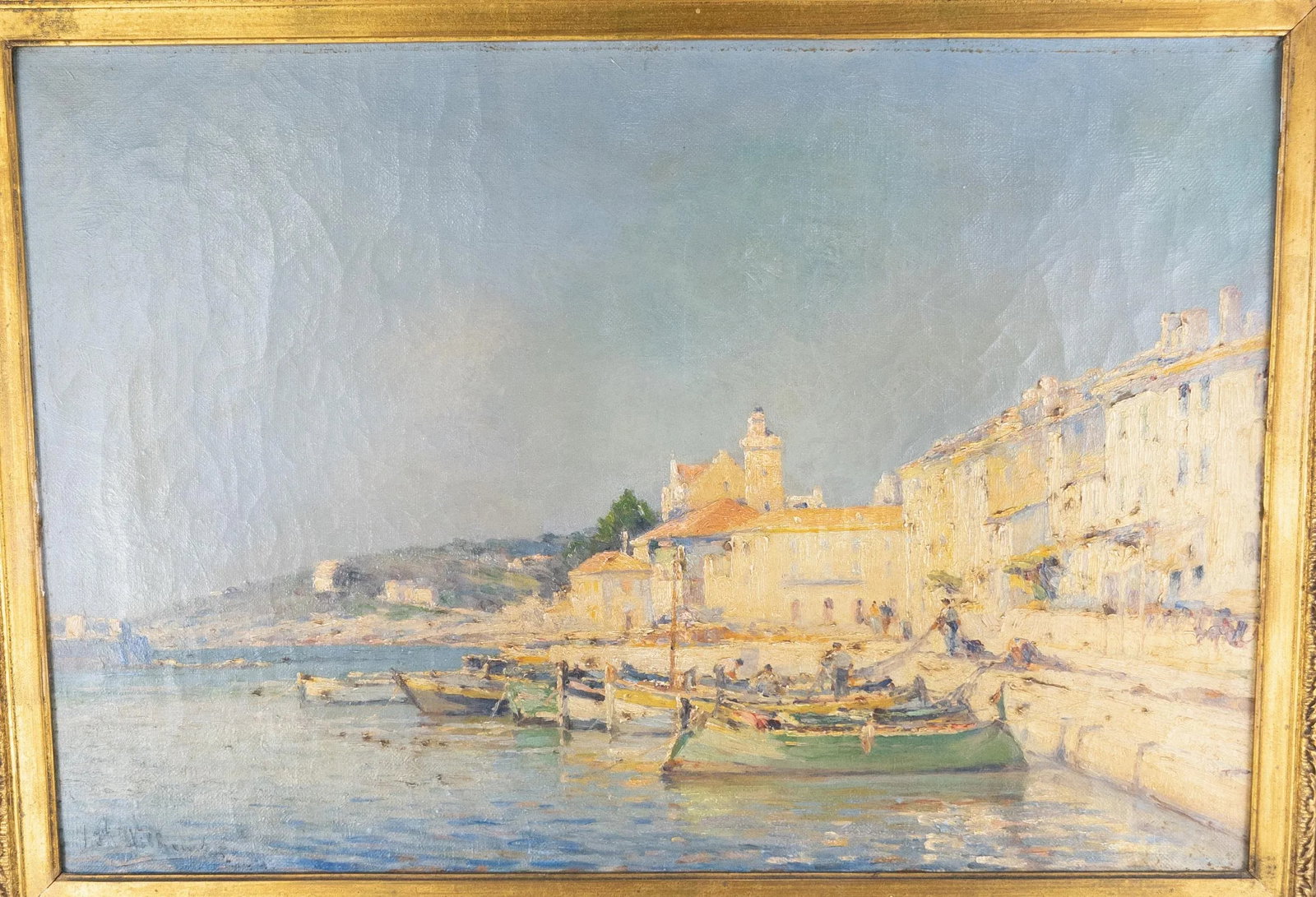 French Impressionist Oil Painting of Cassis France by James Wilhems - 2