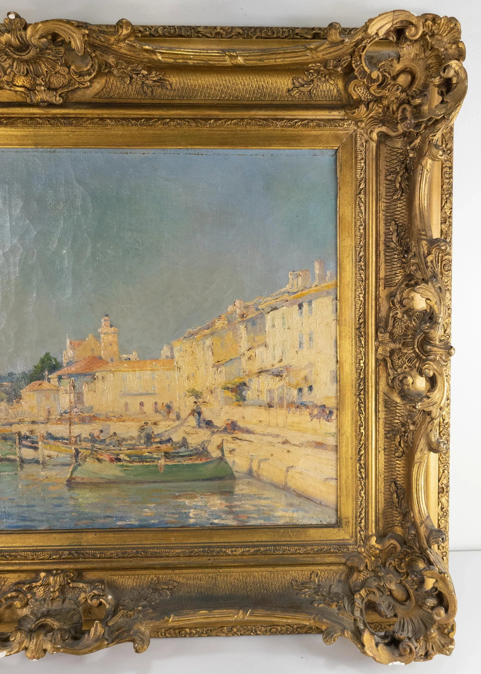 French Impressionist Oil Painting of Cassis France by James Wilhems - 4