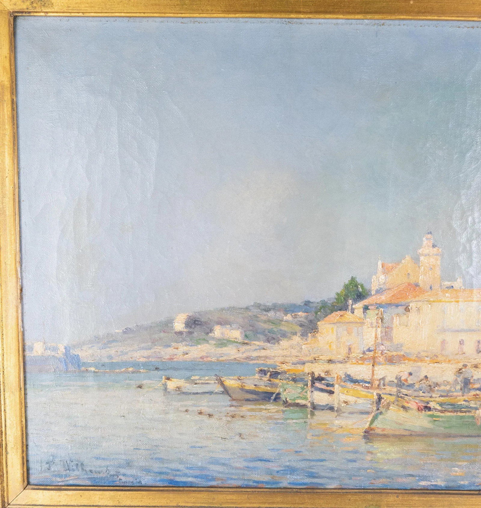 French Impressionist Oil Painting of Cassis France by James Wilhems - 5