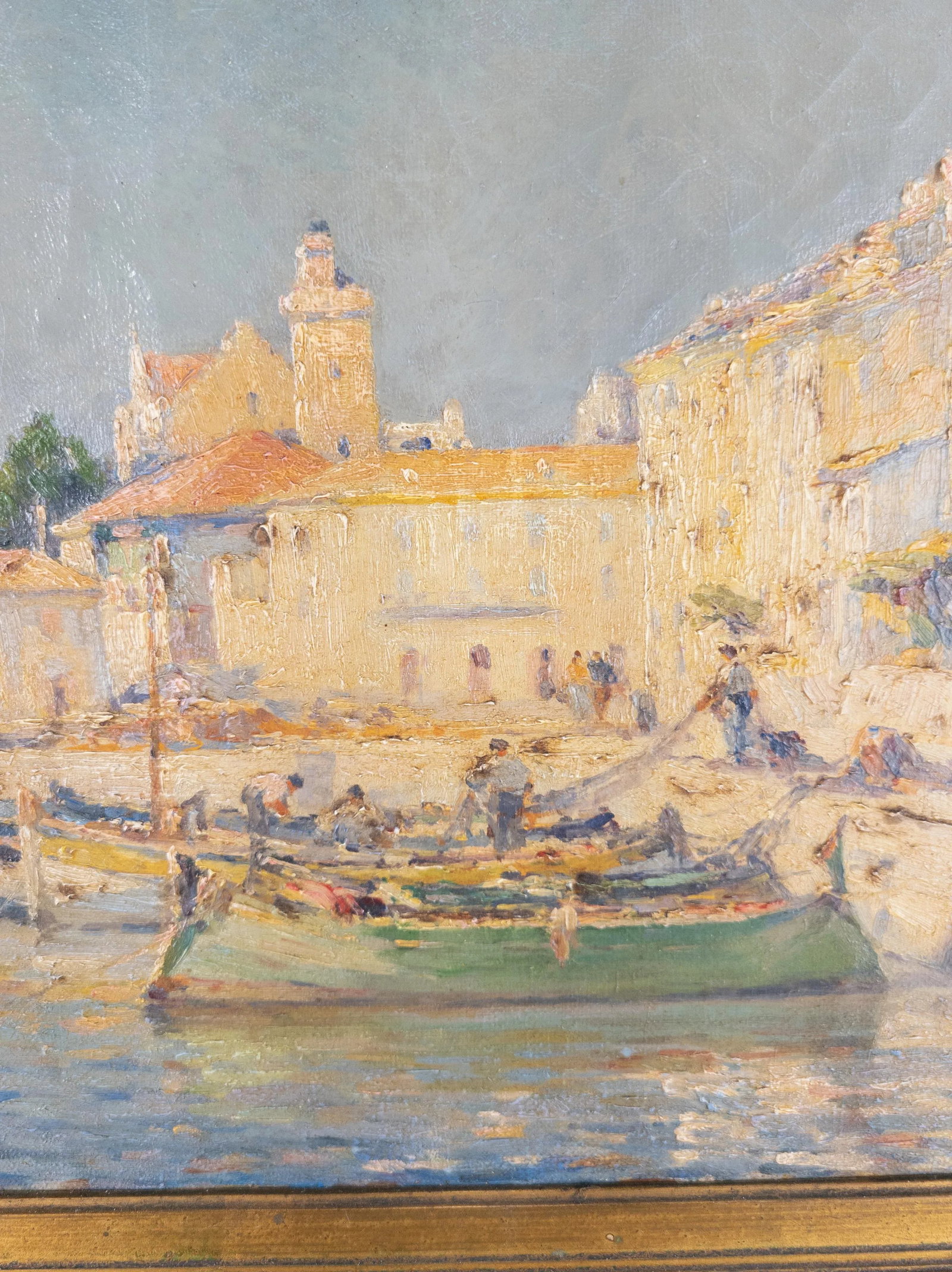 French Impressionist Oil Painting of Cassis France by James Wilhems - 7