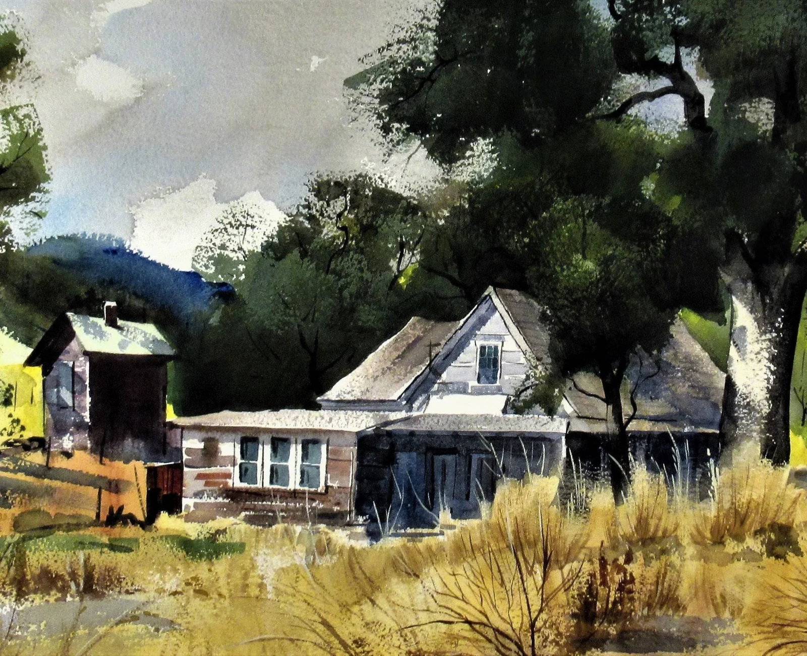 Ralph Baker, California Landscape with Farm, Circa 1950 - 3