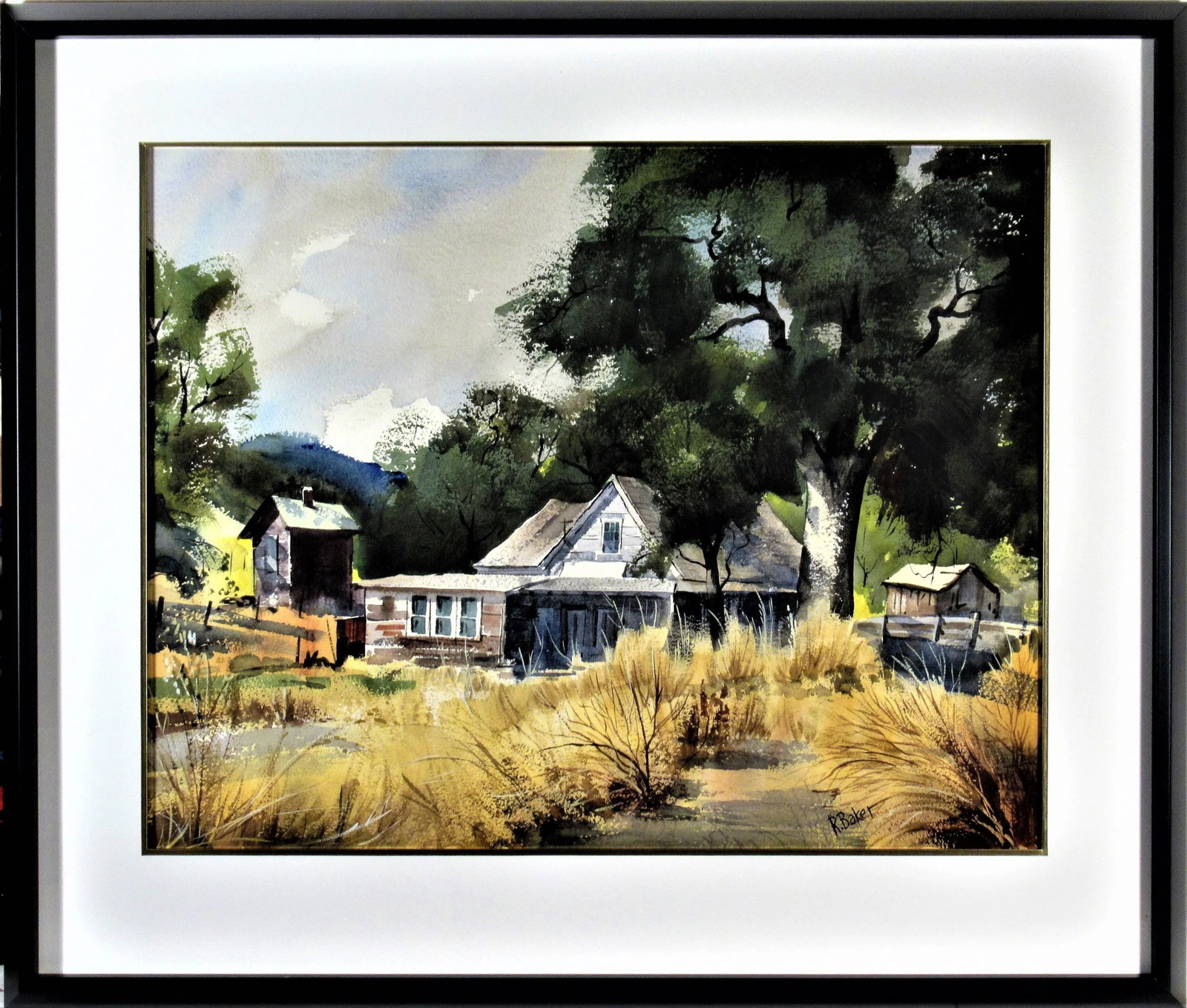 Ralph Baker, California Landscape with Farm, Circa 1950 - 6