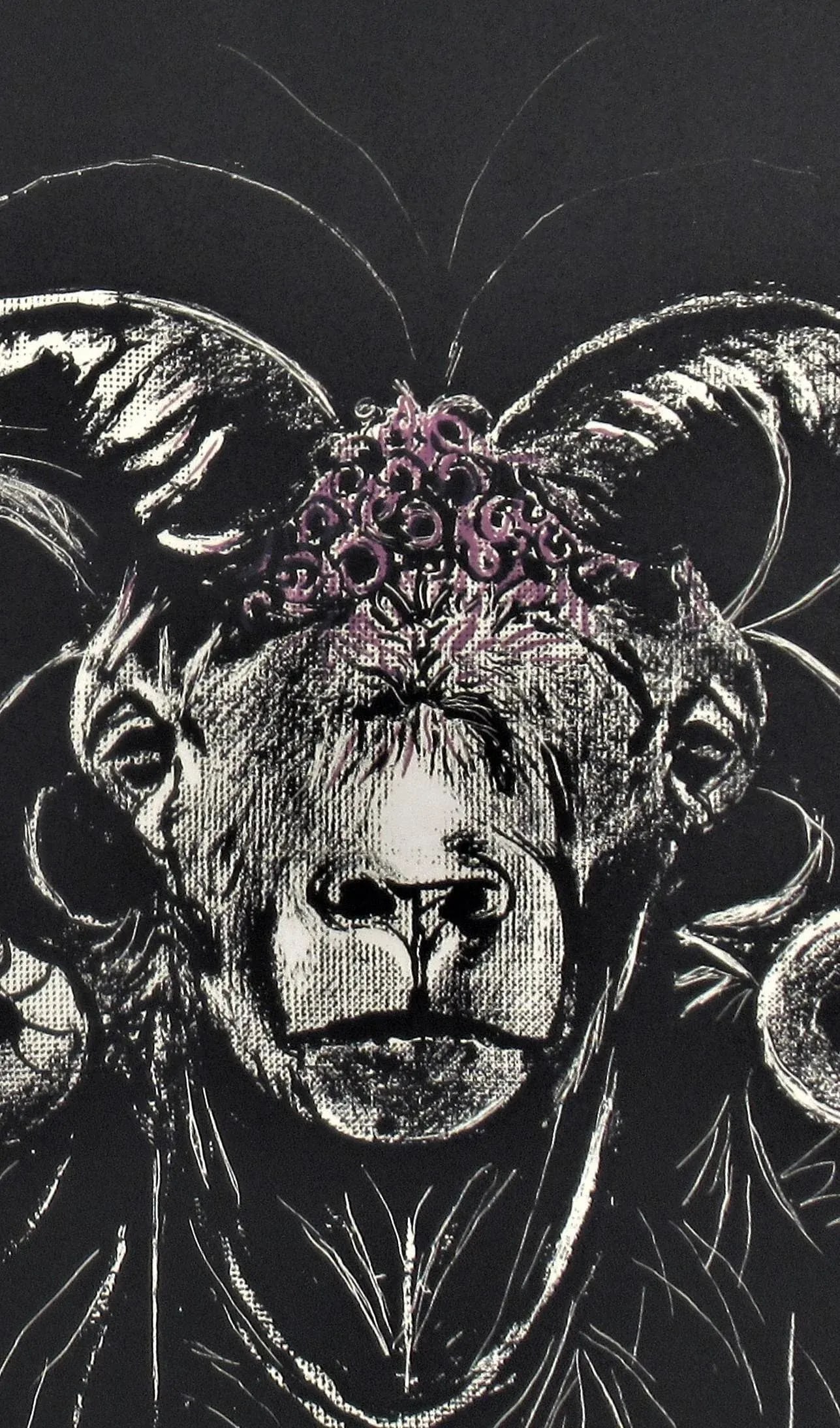 Graham Sutherland, "Ram's Head, Full Face" from the suite "Bestiary and some Correspondences", 1968 - 3