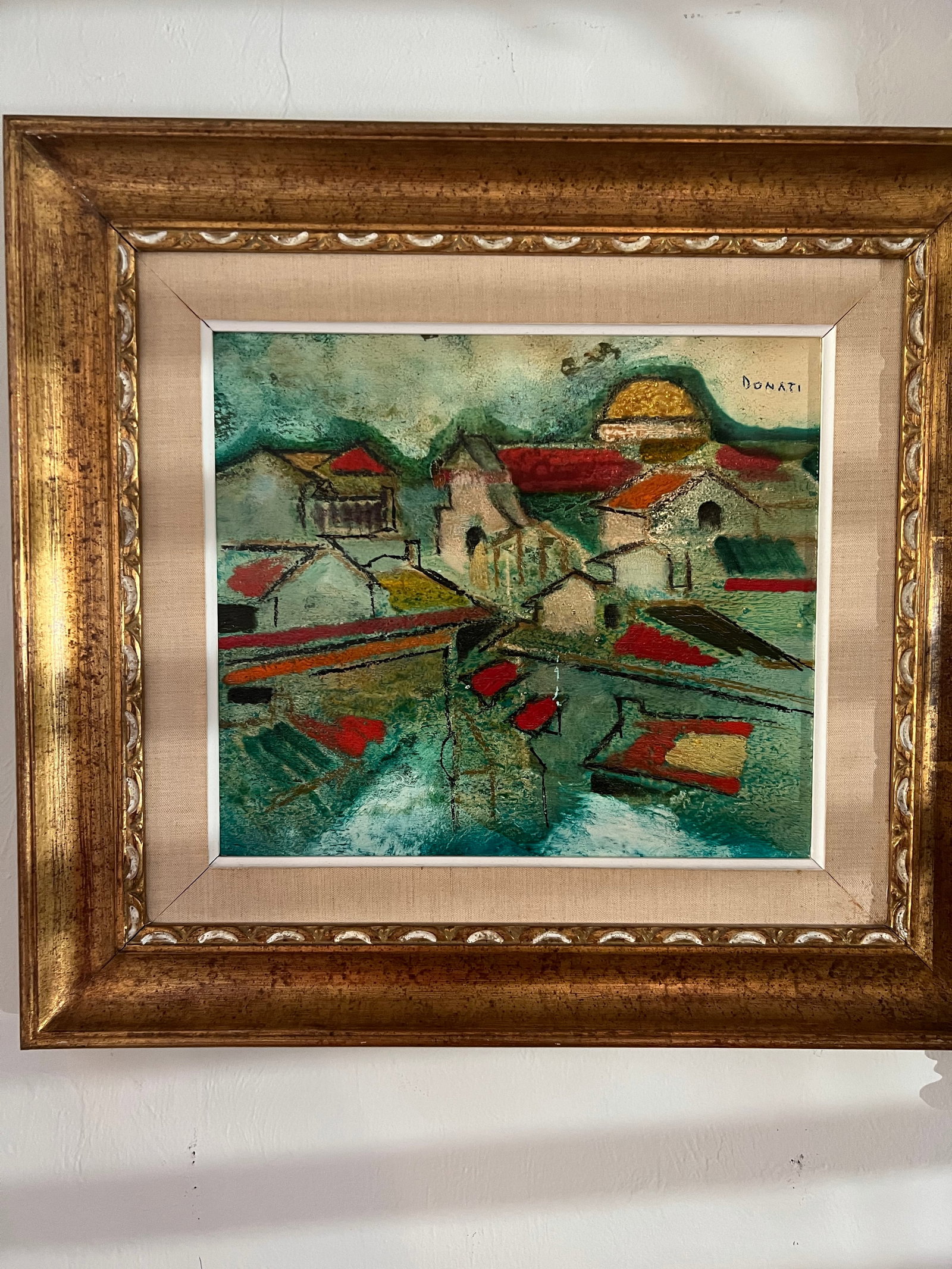 Vintage Lazzaro Donati Oil on Board Painting - 3