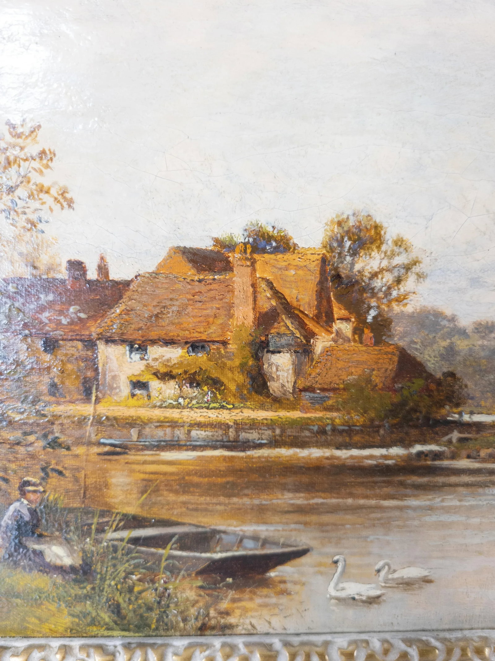 English Country Oil Painting on Canvas a.a. Glendening Sr - 10