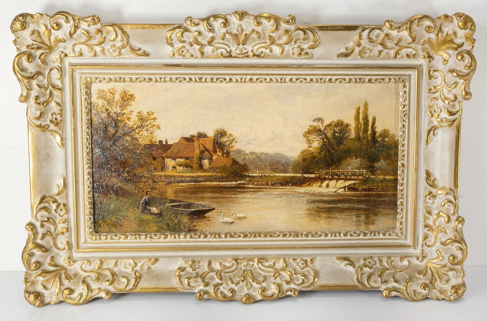 English Country Oil Painting on Canvas a.a. Glendening Sr - 13