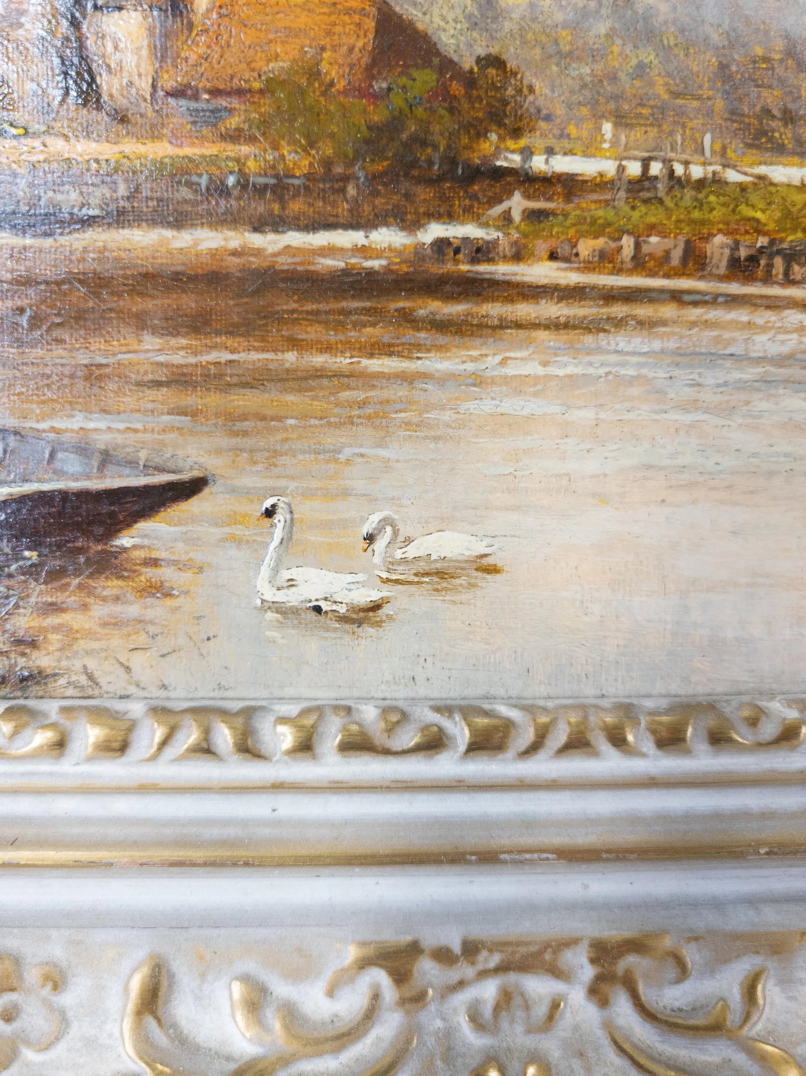 English Country Oil Painting on Canvas a.a. Glendening Sr - 9