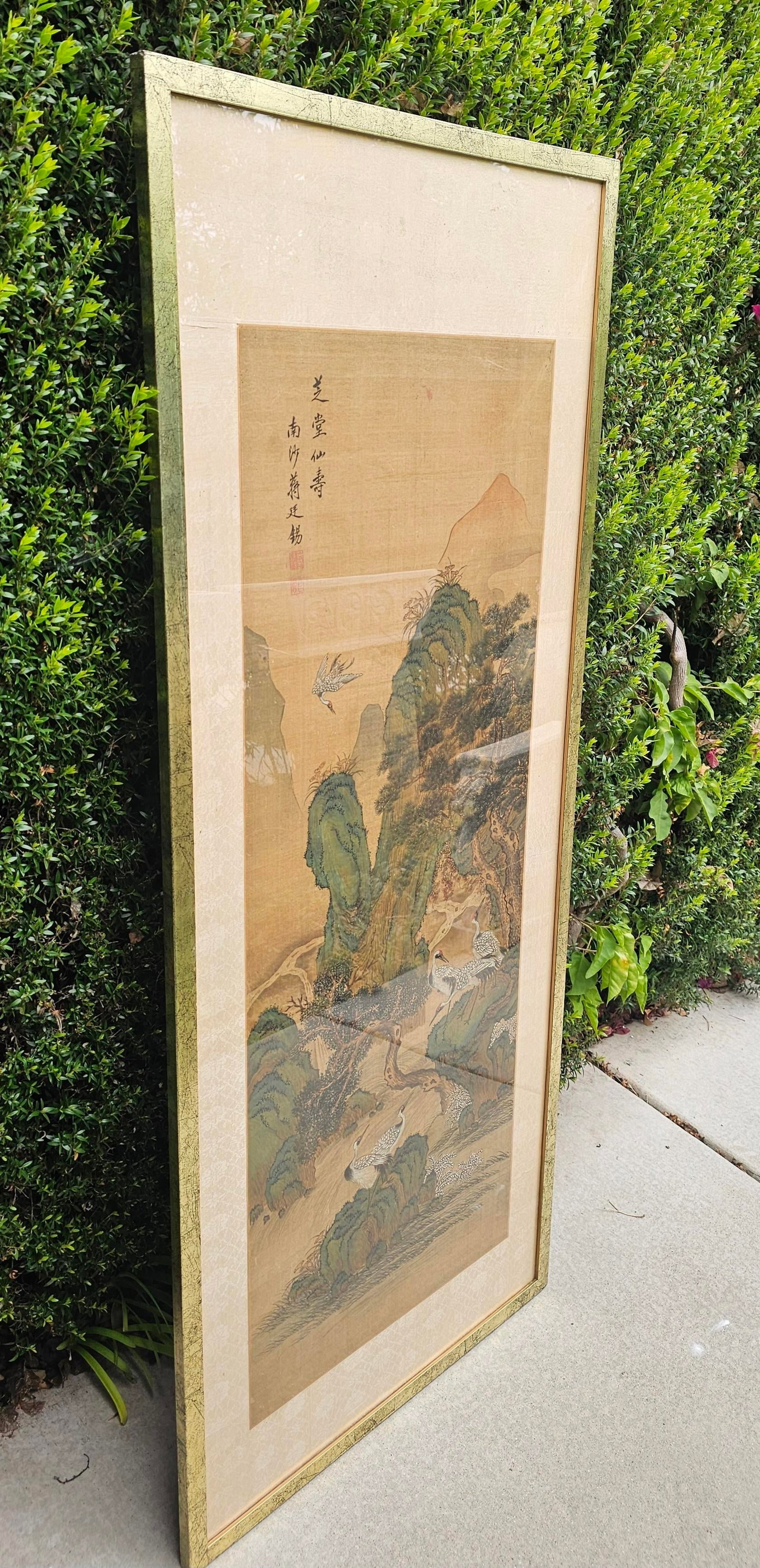Qing Dynasty Artist Signed Hanging Scroll Attributed to Jiang Tingxi (1669-1732) - 6