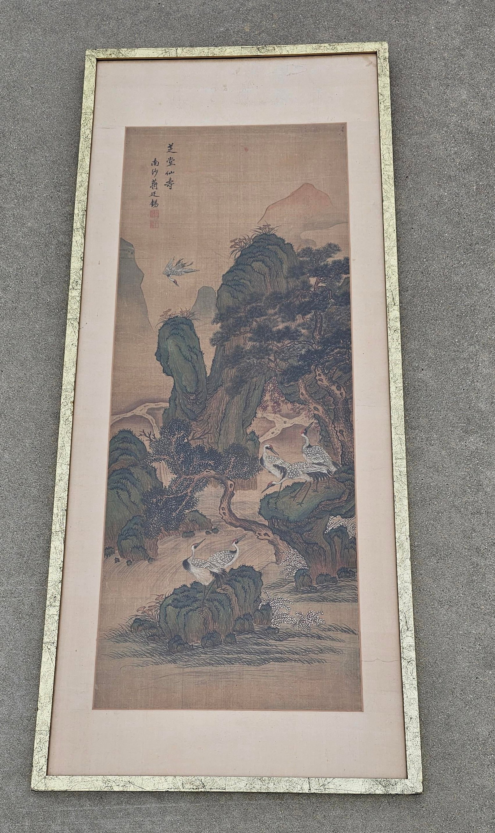 Qing Dynasty Artist Signed Hanging Scroll Attributed to Jiang Tingxi (1669-1732) - 8