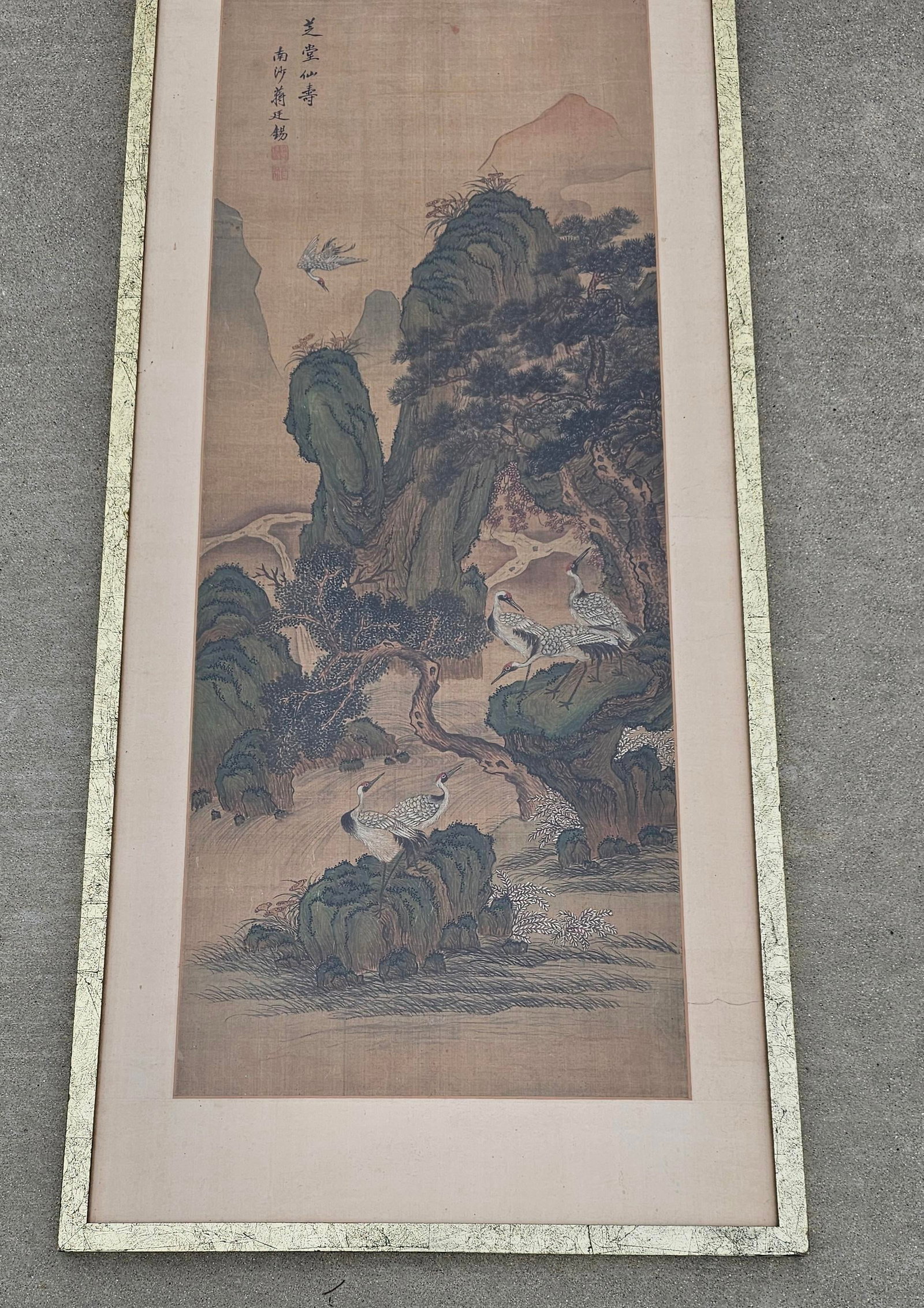Qing Dynasty Artist Signed Hanging Scroll Attributed to Jiang Tingxi (1669-1732) - 9