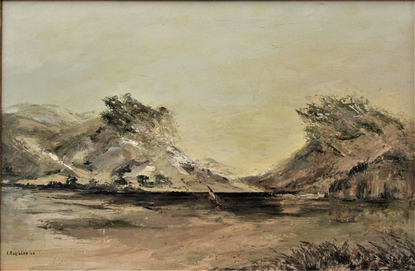 Irina Belotelkin Roublon, Landscape with sailing boats, 1966 - 2