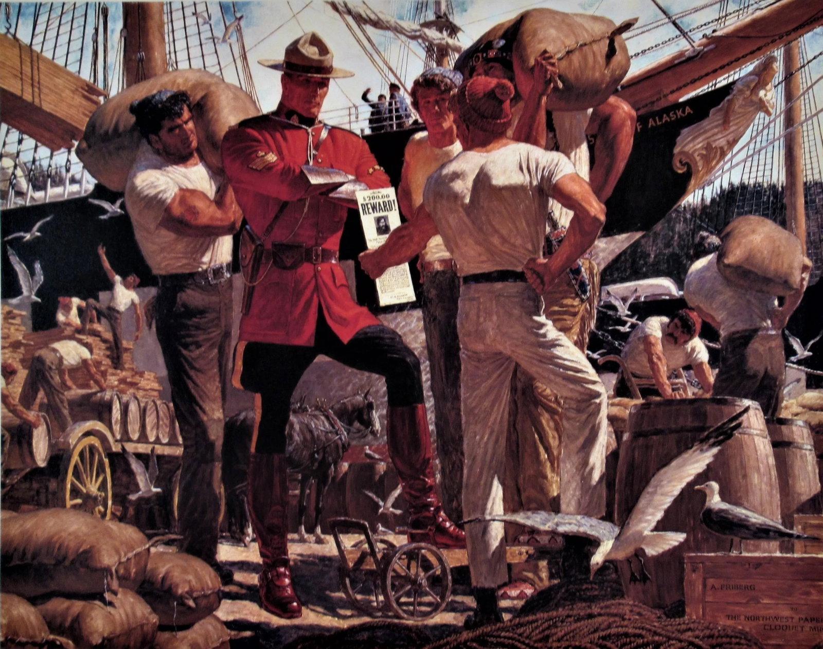 Arnold Friberg, The Trail Ends at the Sea, Circa 1980 - 11