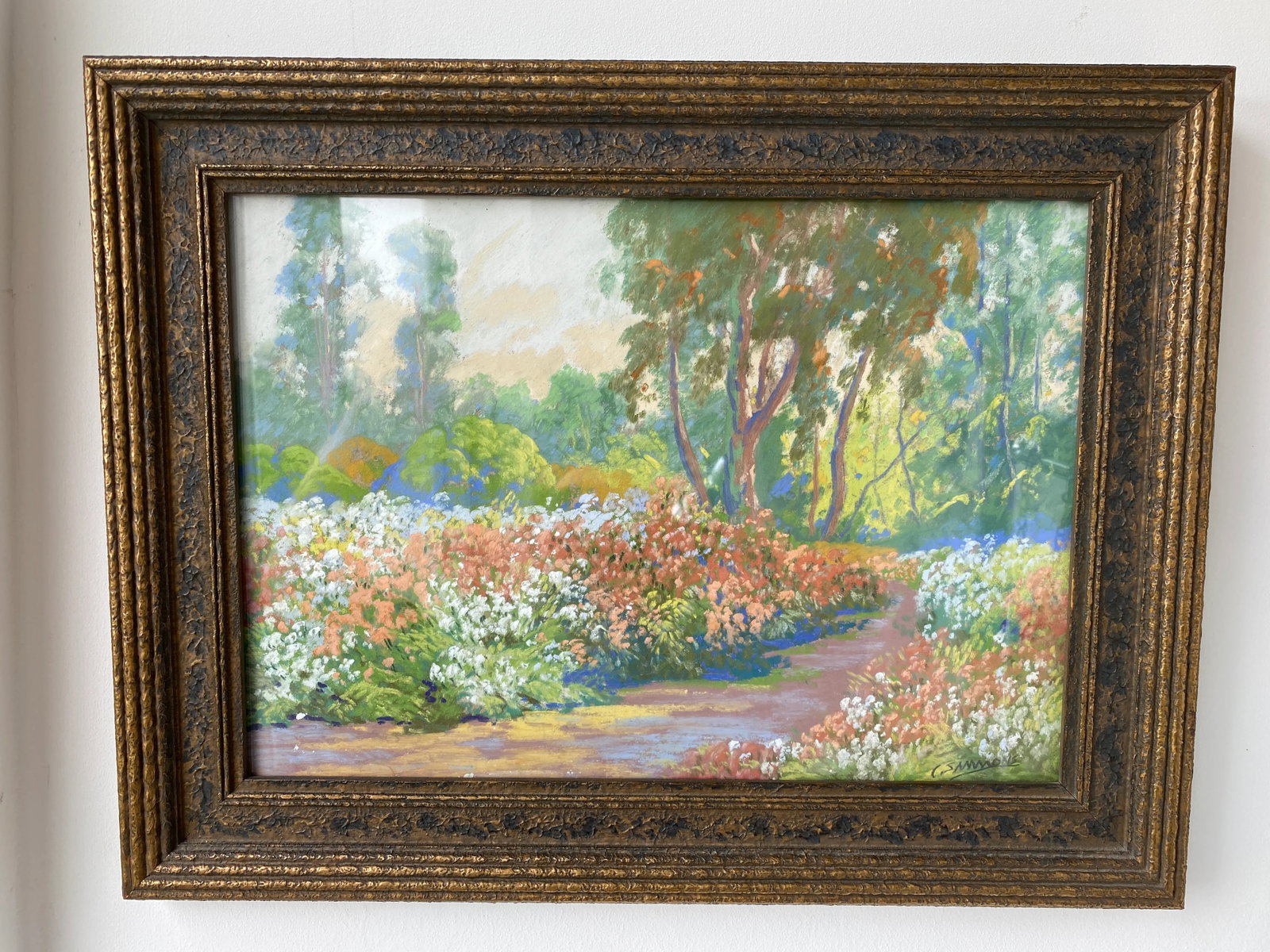 Edward Emerson Simmons Framed Gauche on Board Landscape - 13