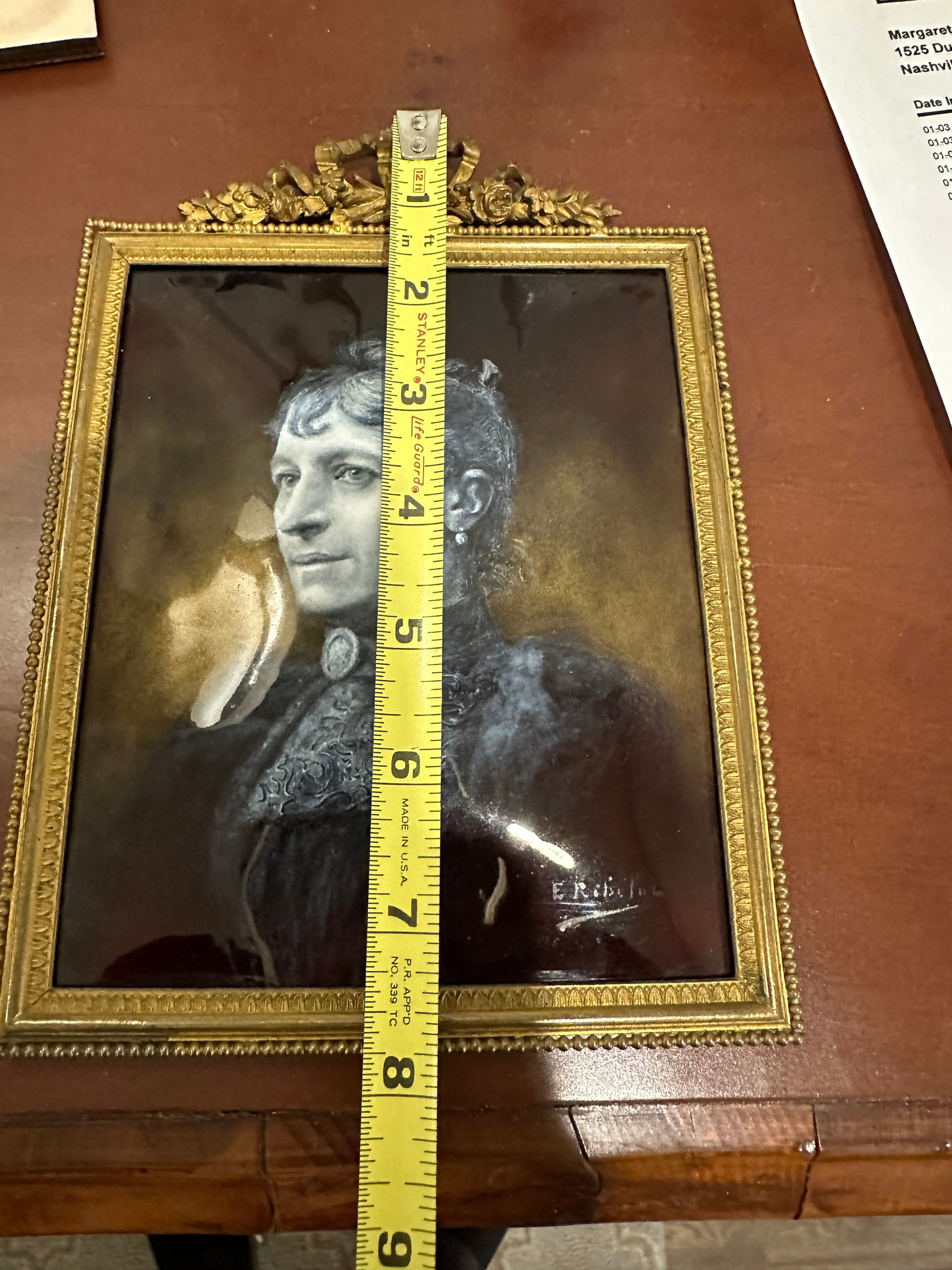 Antique Enamel on Copper Portrait, France, 19th C. - 6