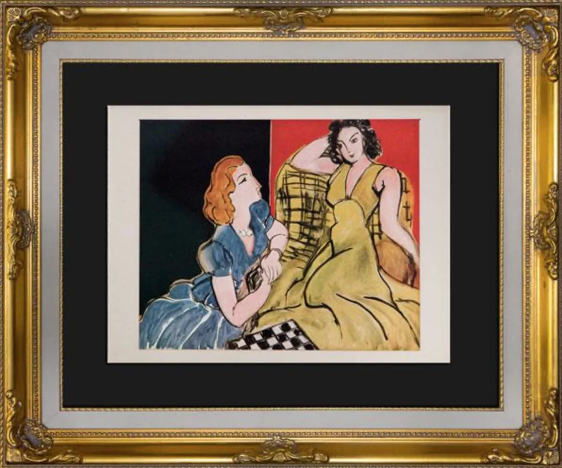 Henri Matisse Limited Edition " La Conversation" Lithograph W/Frame - 4