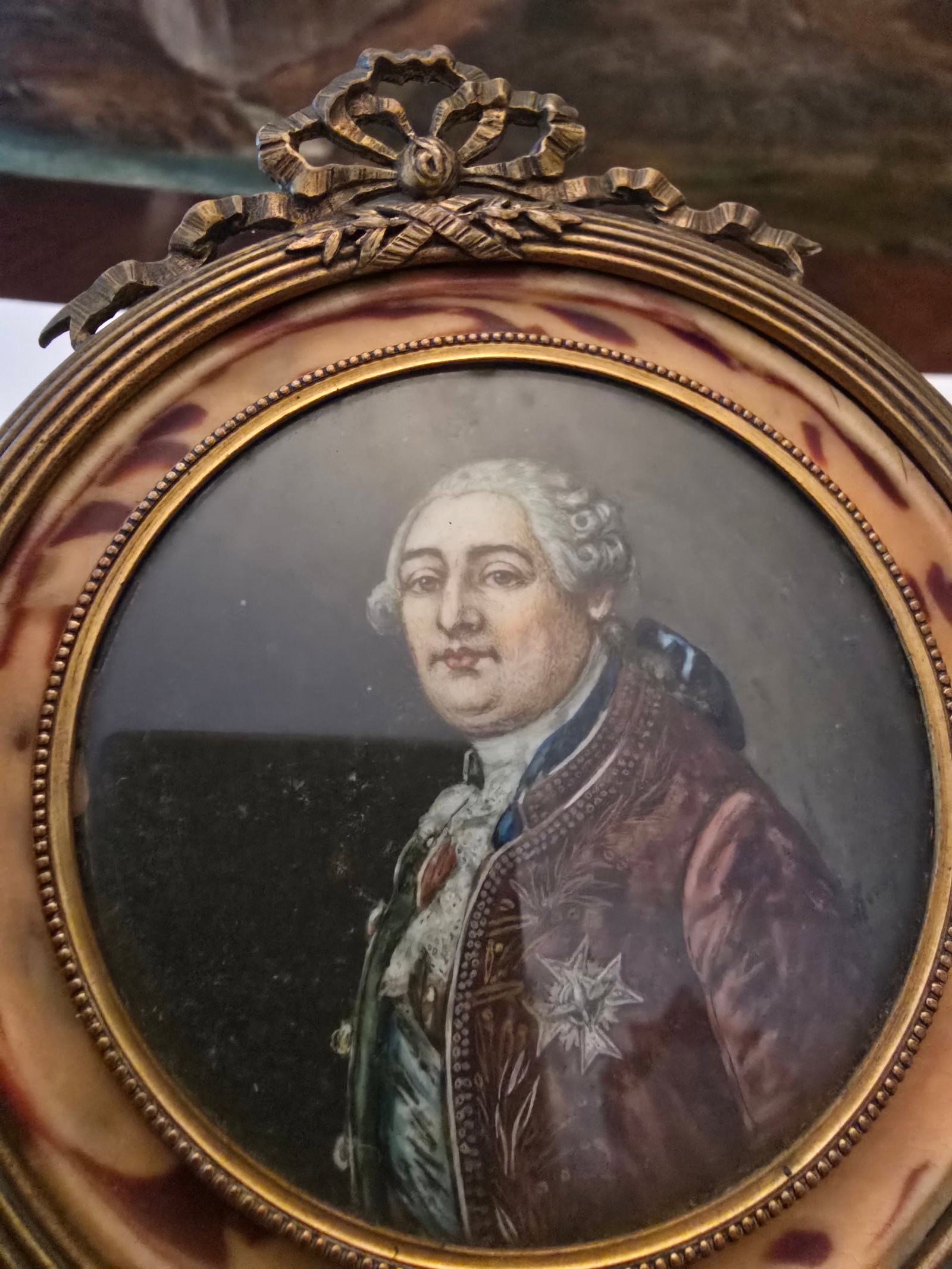 Antique French Empire Miniature Signed Painting - 4