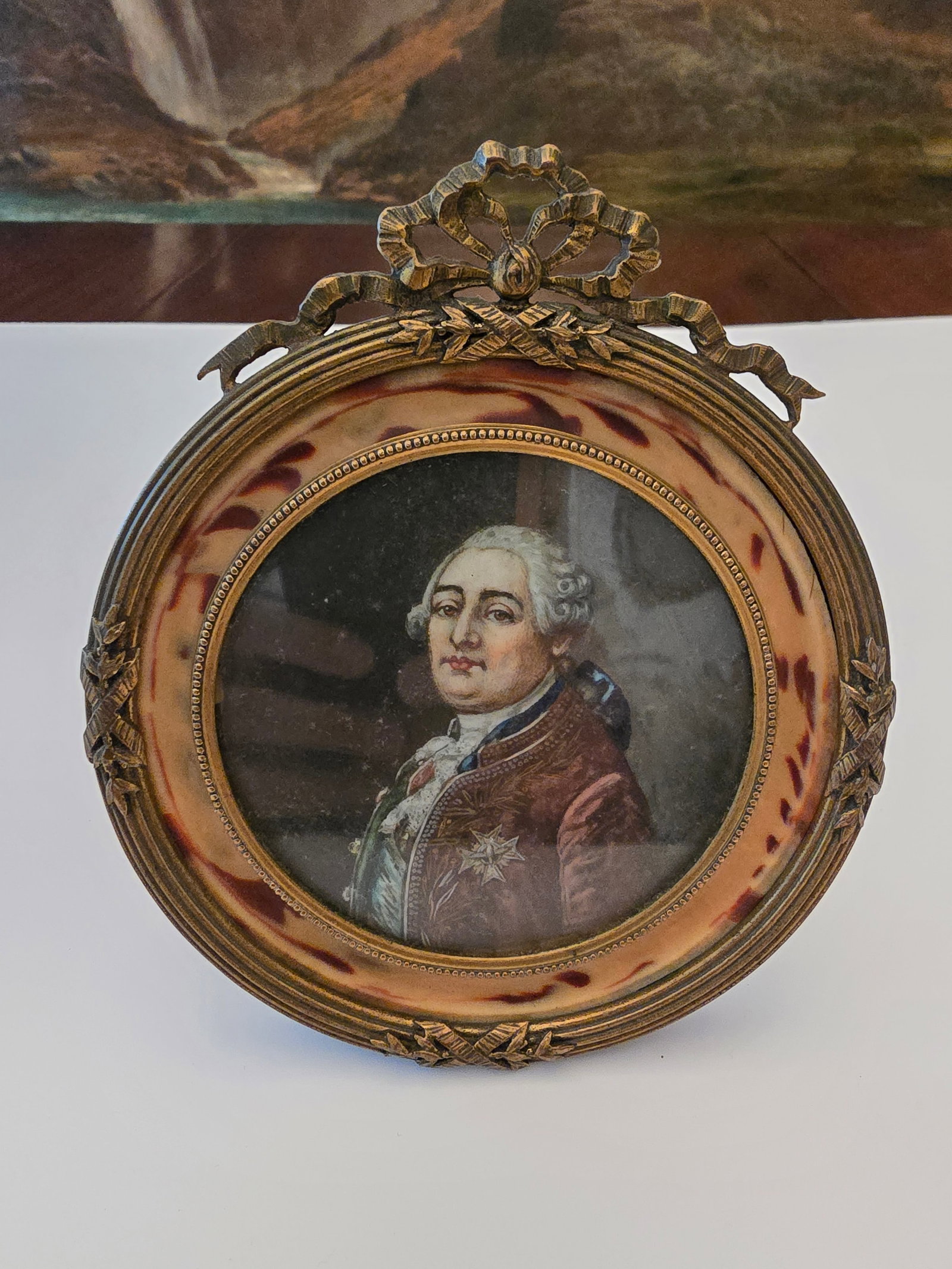 Antique French Empire Miniature Signed Painting - 5